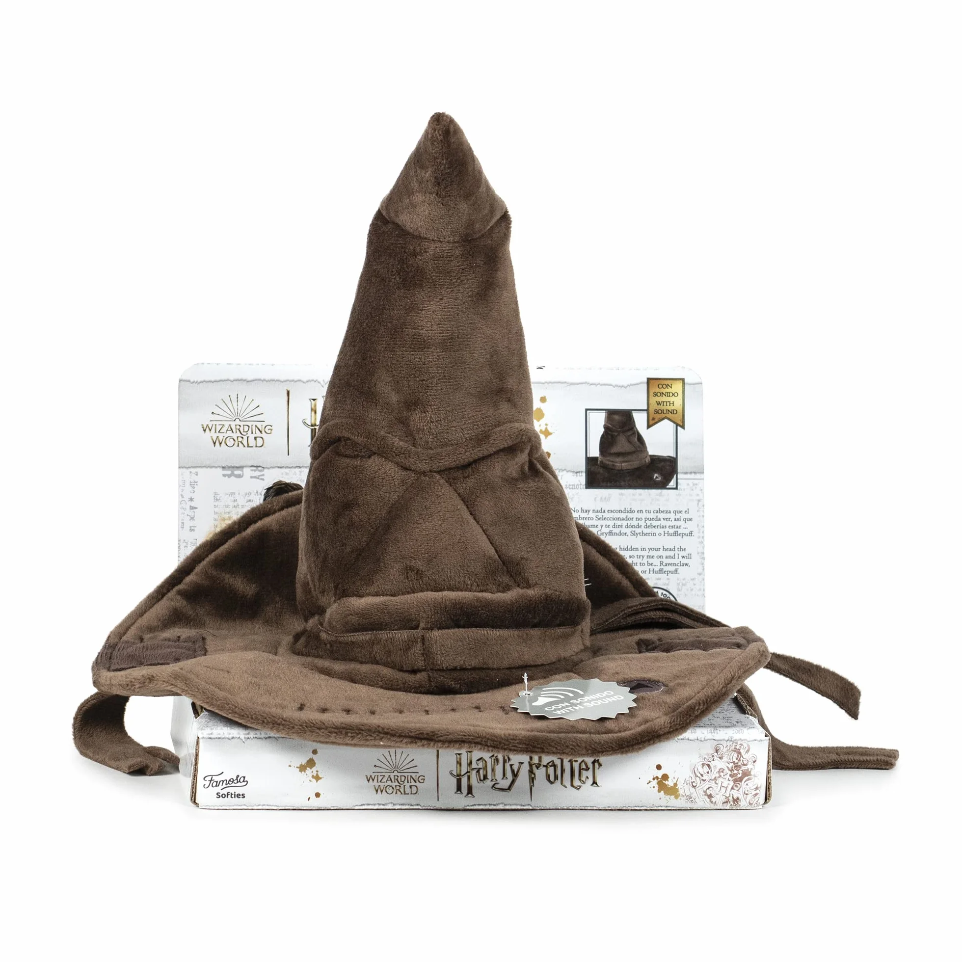 Harry Potter Peluche du Film 24 cm Choixpeau Électronique Parlante Voix française Marron