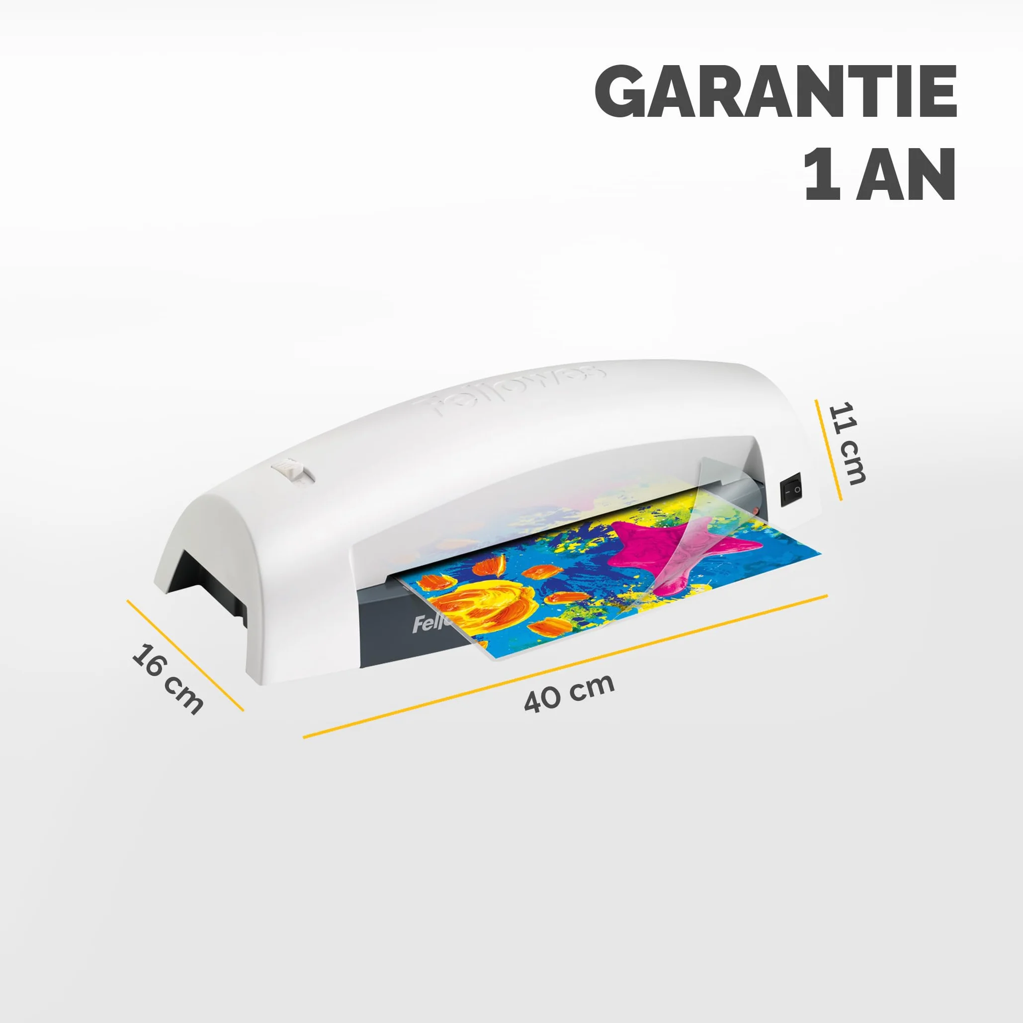Fellowes Plastifieuse Lunar A4 30cm/min 80-125 microns gris/blanc
