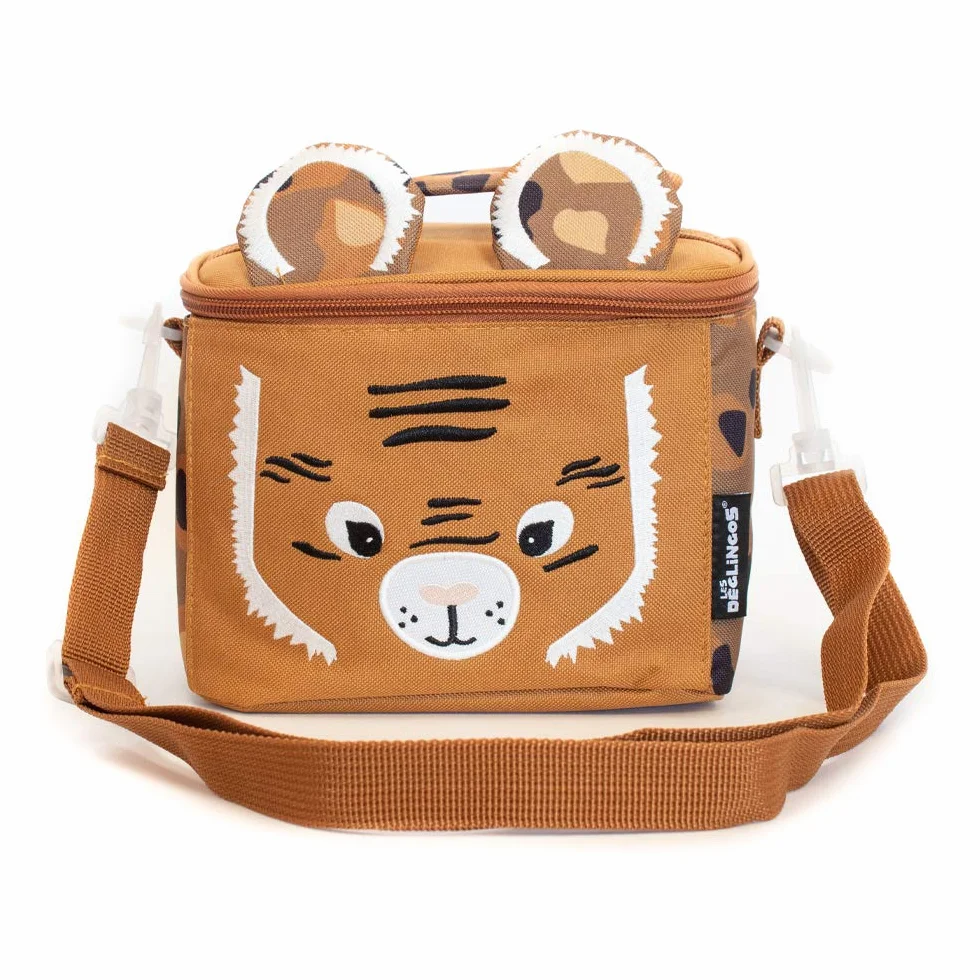 LES DÉGLINGOS Sac Isotherme Enfant Lunch Bag Repas Bandoulière Isolant PEVA Polyester Recyclé