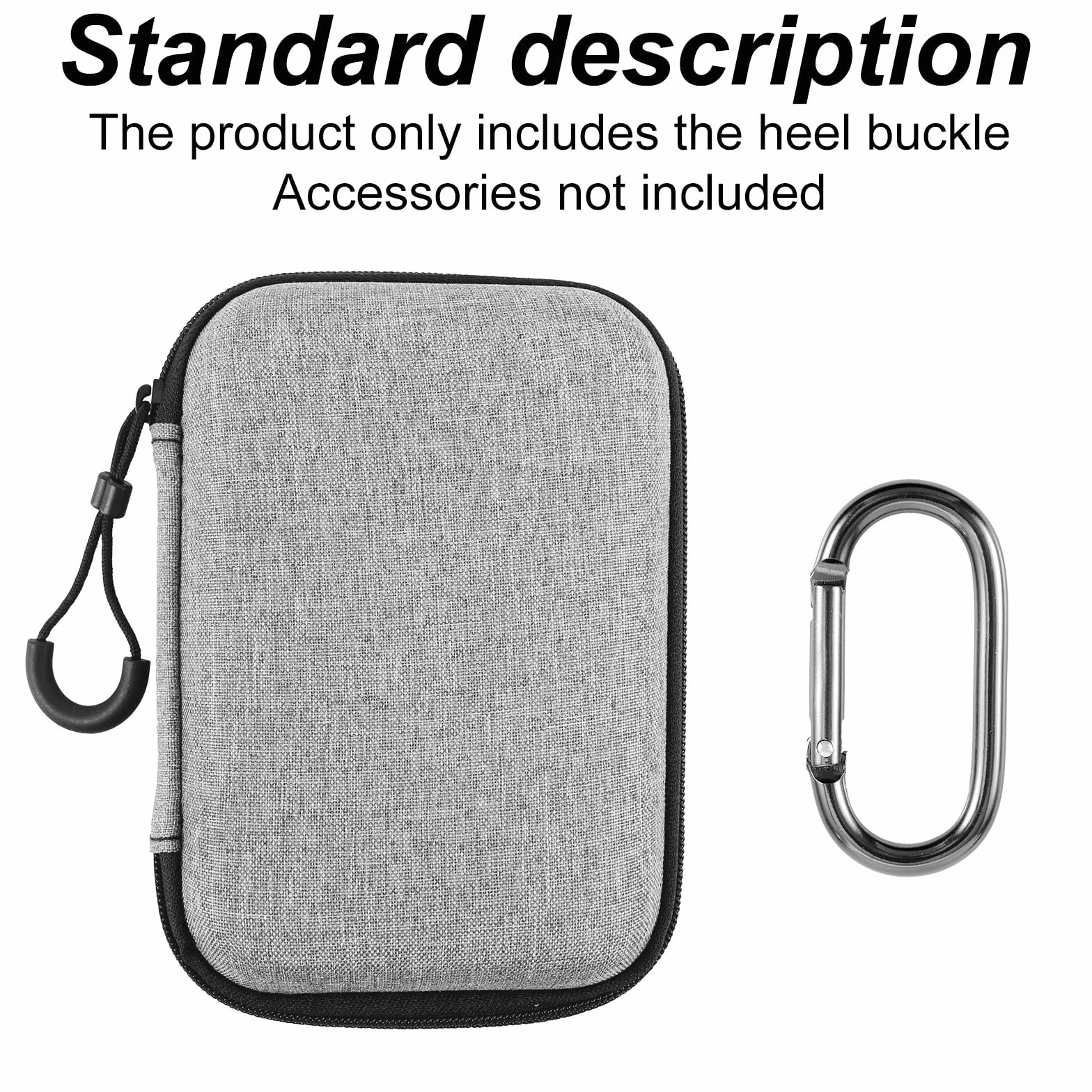 Étui de Protection PLAUD NotePin AI, Housse EVA Souple Portable avec Mousqueton Noir