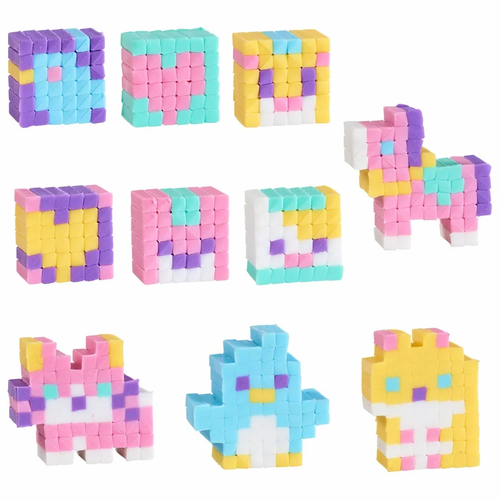 Bandai Pretty Pixels Krazy Pixels Fabrique à gommes Set de démarrage Animaux