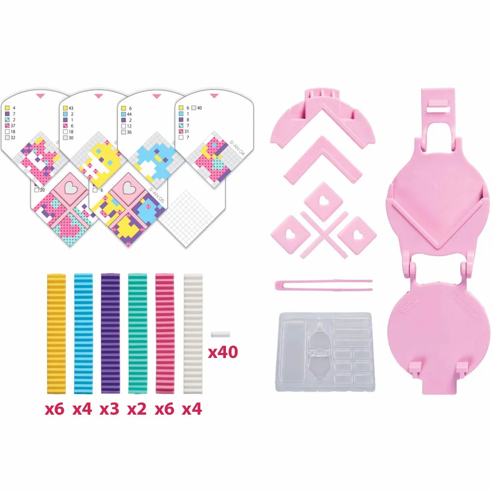 Bandai Pretty Pixels Krazy Pixels Fabrique à gommes Set de démarrage Animaux