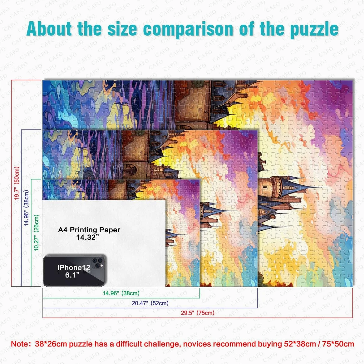 Puzzles 2000 pièces pour Adultes Châteaux de la Loire Jouets éducatifs et éducatifs Collection Artistes, Beaux-Arts 70 x 100 cm pour Adolescents de 14 Ans et Plus