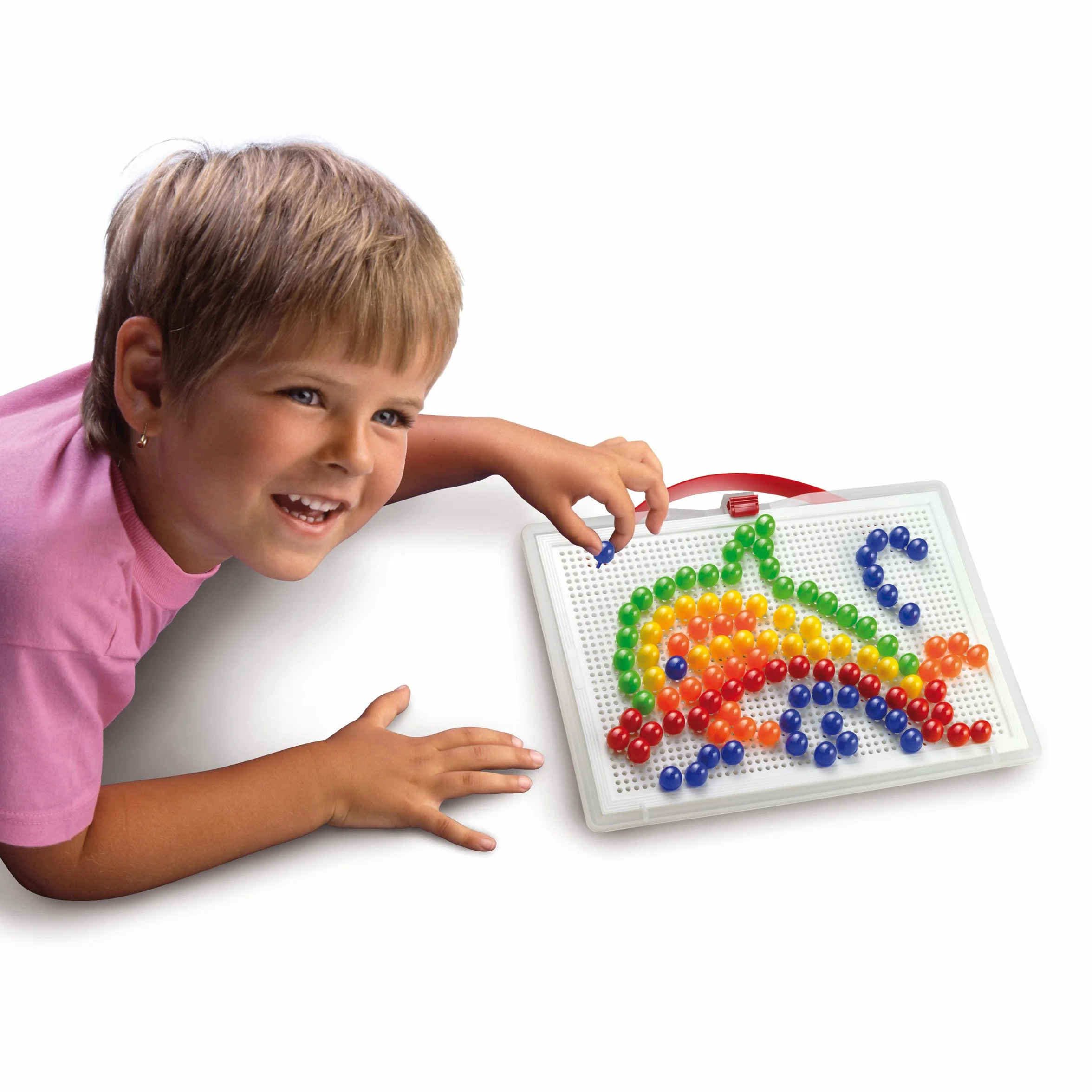 Quercetti FantaColor Portable Large Jeu de Mosaïque Enfant 4 Ans Motricité Fine