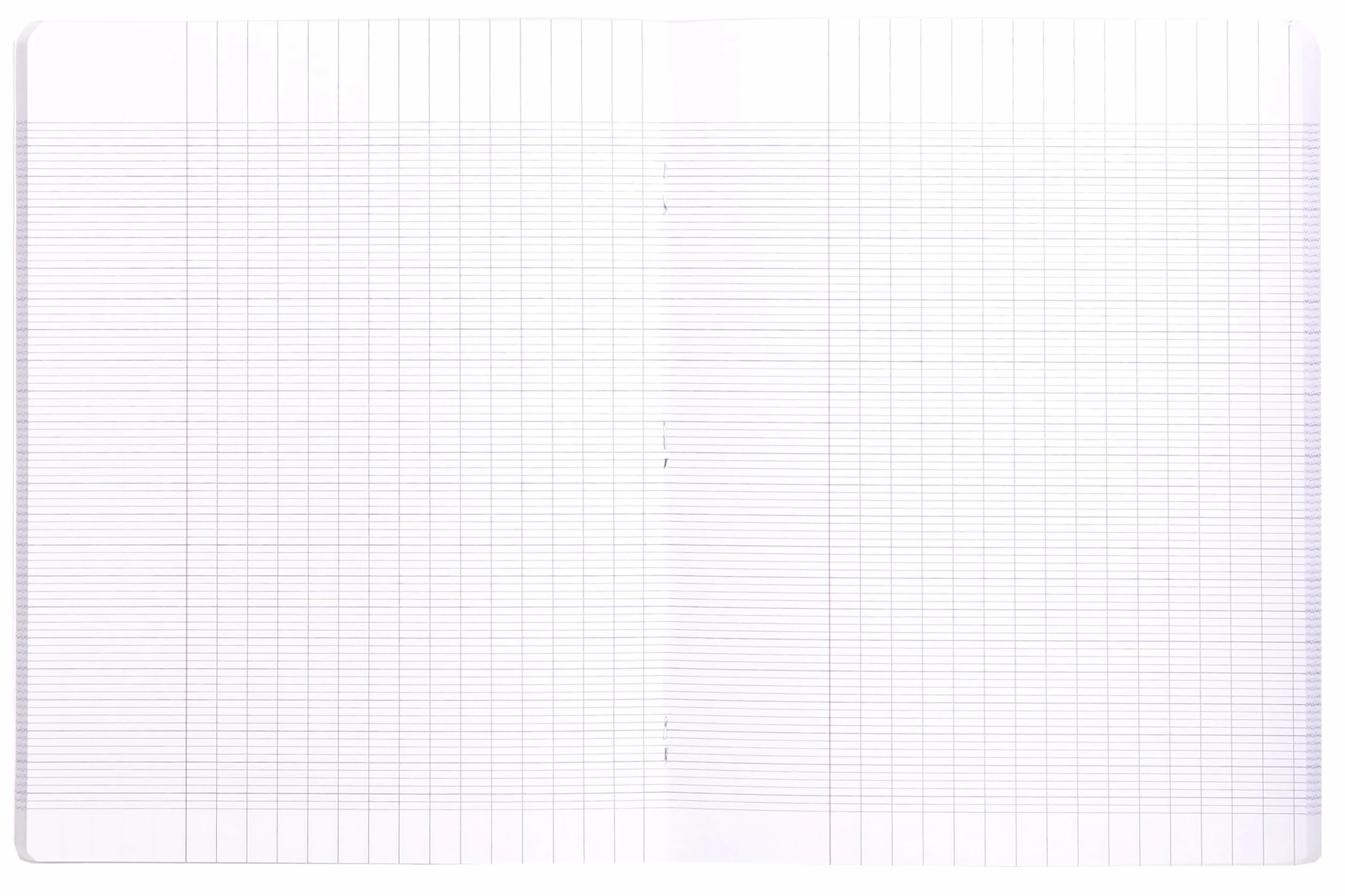 Clairefontaine 313740AMZC Lot de 3 Cahiers Agrafés Mimesys 17x22 cm 96 Pages Grands Carreaux 90 g Couverture Polypro Rose