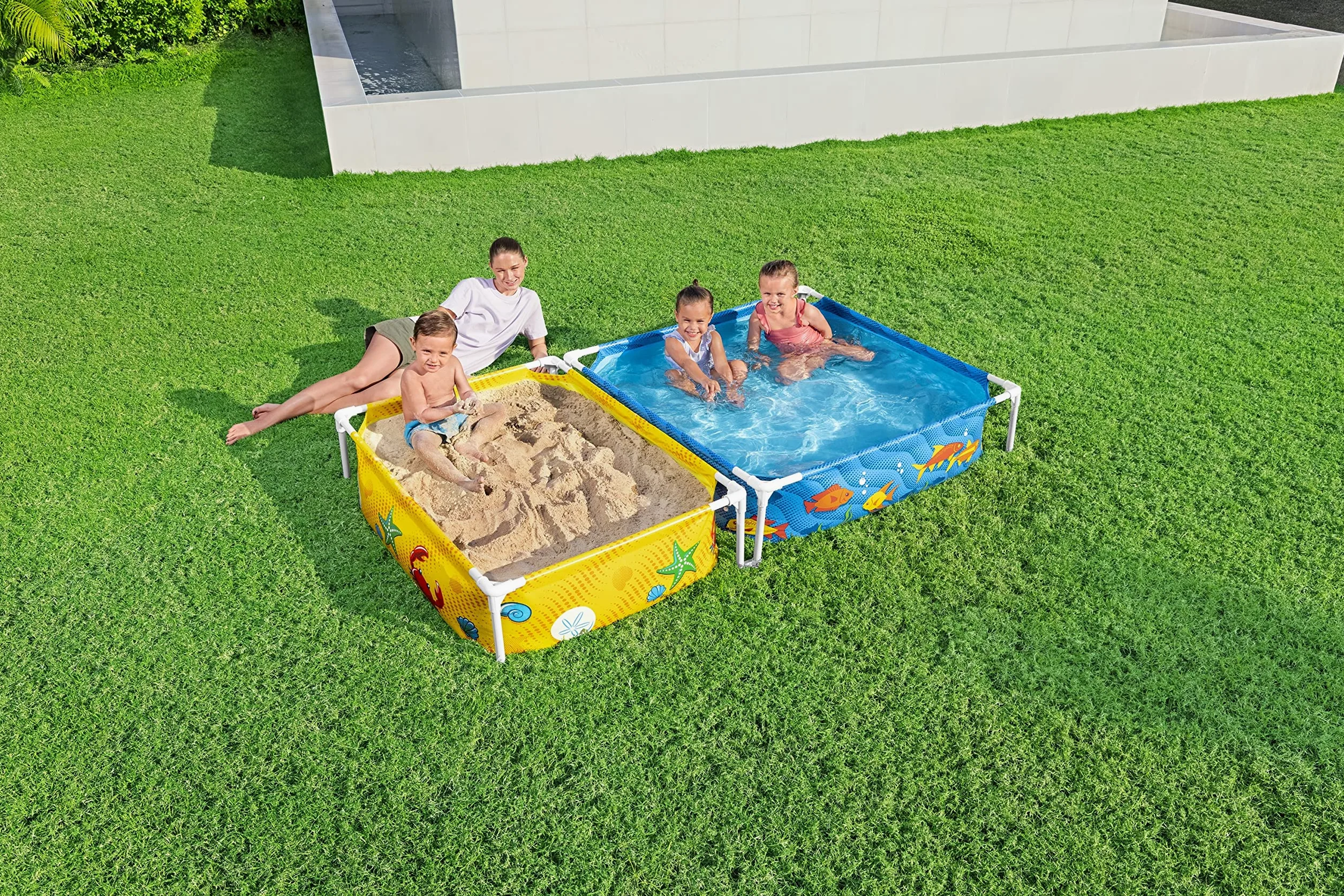 7' x 48" x 12"/2.13m x 1.22m x 30.5cm My First Frame Pool and Sandpit