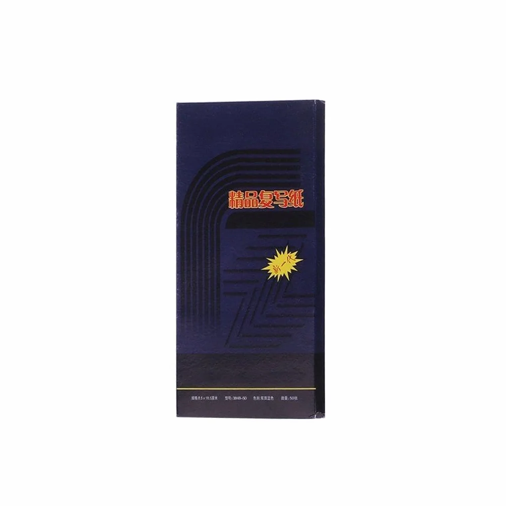 Lot de 50 feuilles papier transfert double face carbone copieur