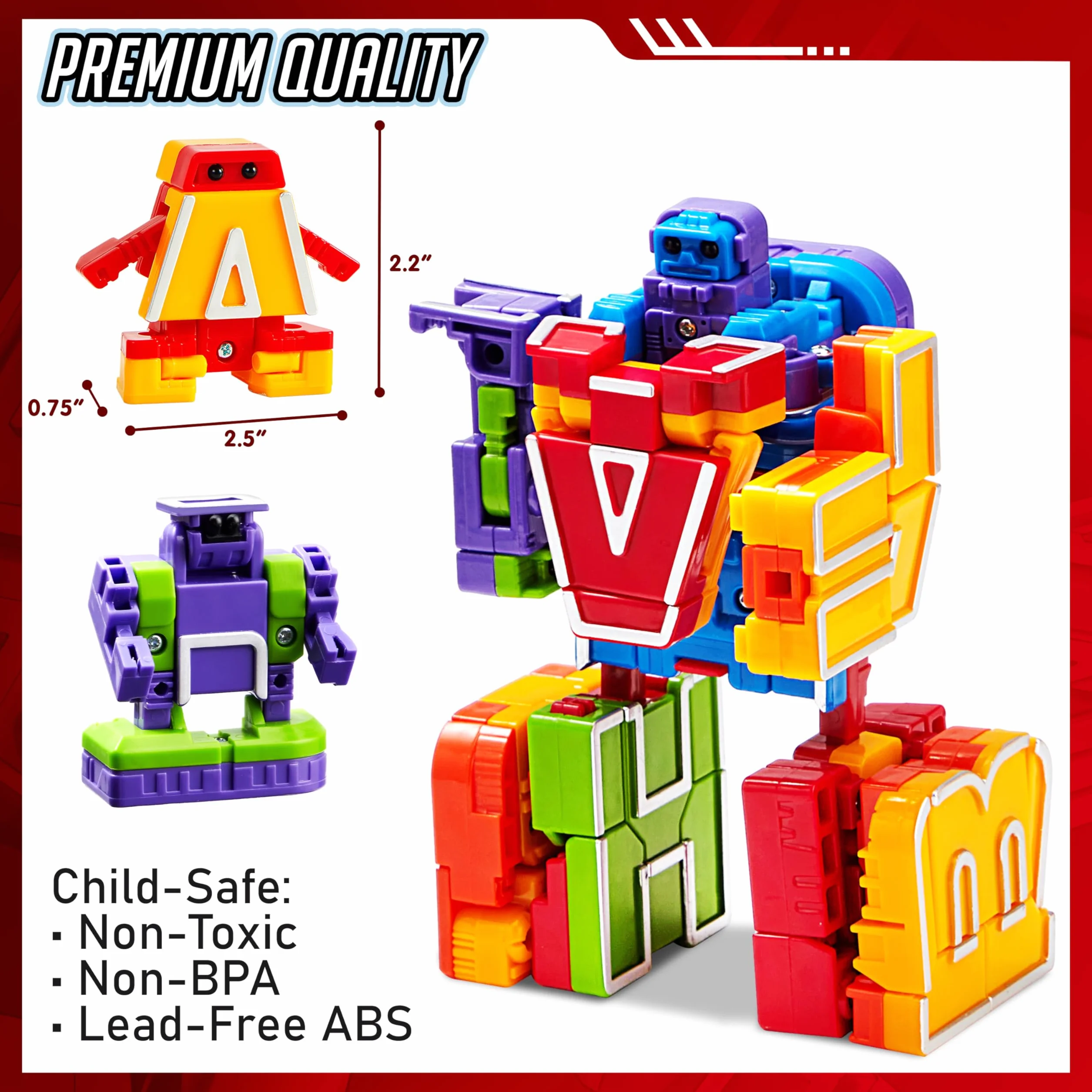 JOYIN Alphabet Robot Action Figure Jouets ABC Apprentissage Éducatif pour Enfants