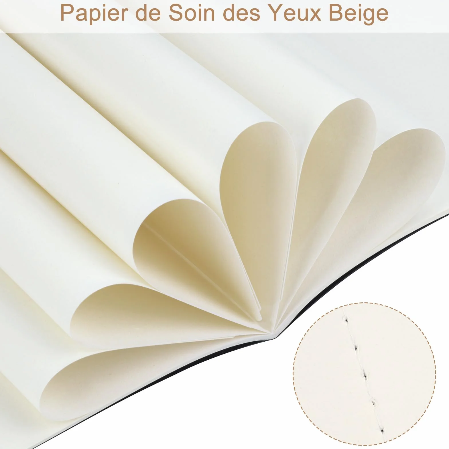 Cahiers A5 Lot de 5 Blocs Carnet de Notes Couverture Kraft Noir 60 Pages