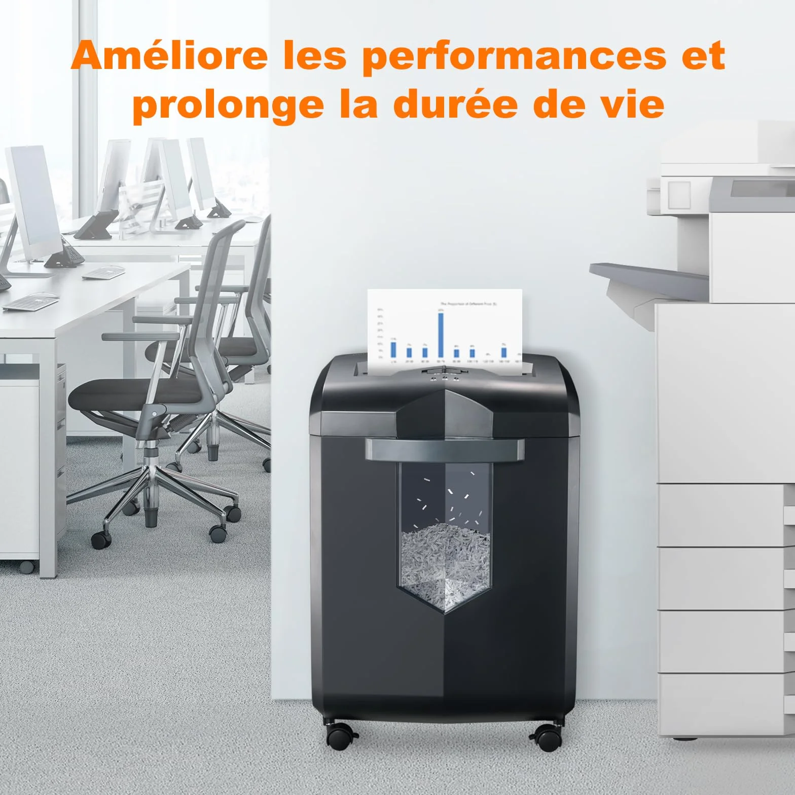 Bonsaii Feuilles lubrifiantes pour déchiqueteuse, 12 feuilles d'entretien 21,4 x 15,1 cm