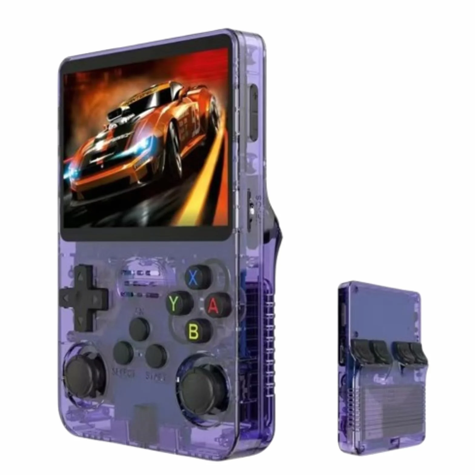 Console de jeu portable R36S 40000 jeux rétro Linux 128 Go TF carte IPS 3.5 pouces batterie 3500 mAh