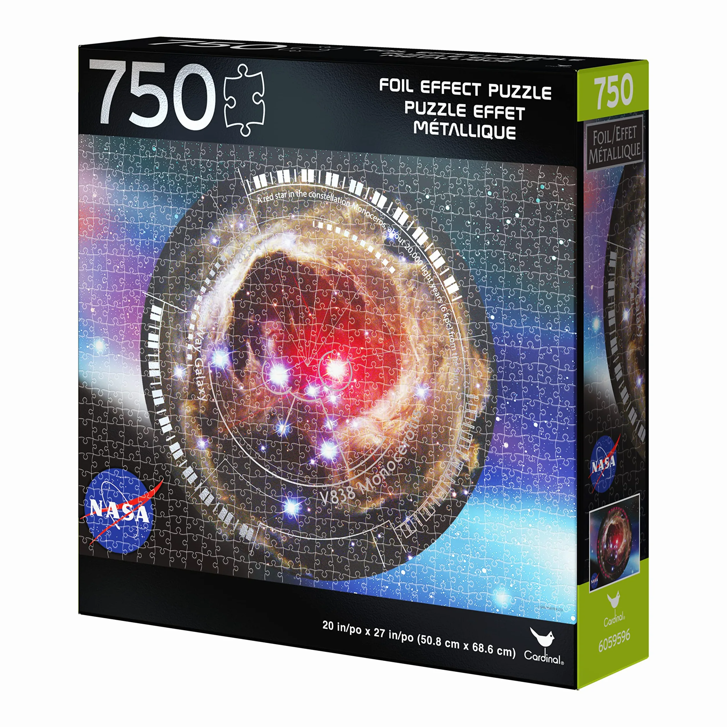 NASA, 750-Piece Foil Effect Jigsaw Puzzle Orion Nebula Novelty Galaxy Astronaut Space Themed, for Kids and Adults Aged 12 and up