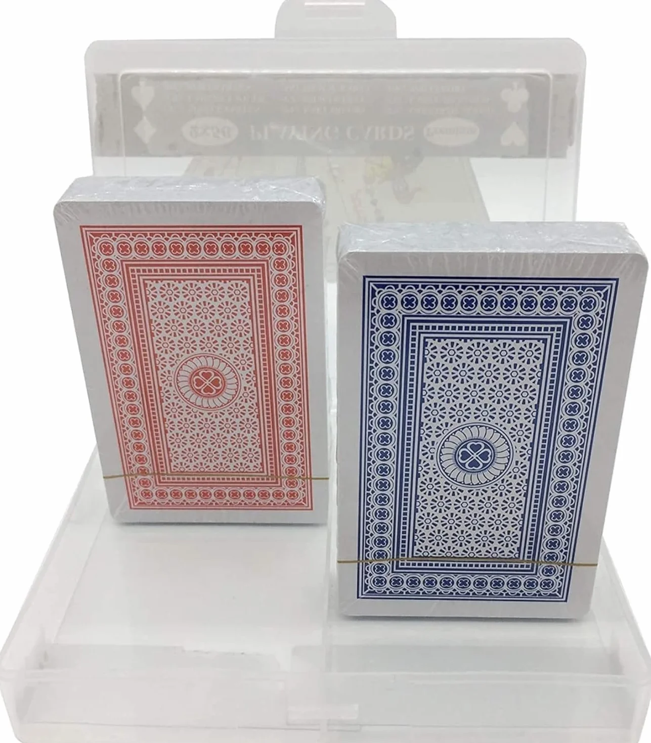 Jeux de Cartes Rouge et Bleu Lot de 2 - Cartes à Jouer pour Poker et Jeux de Société
