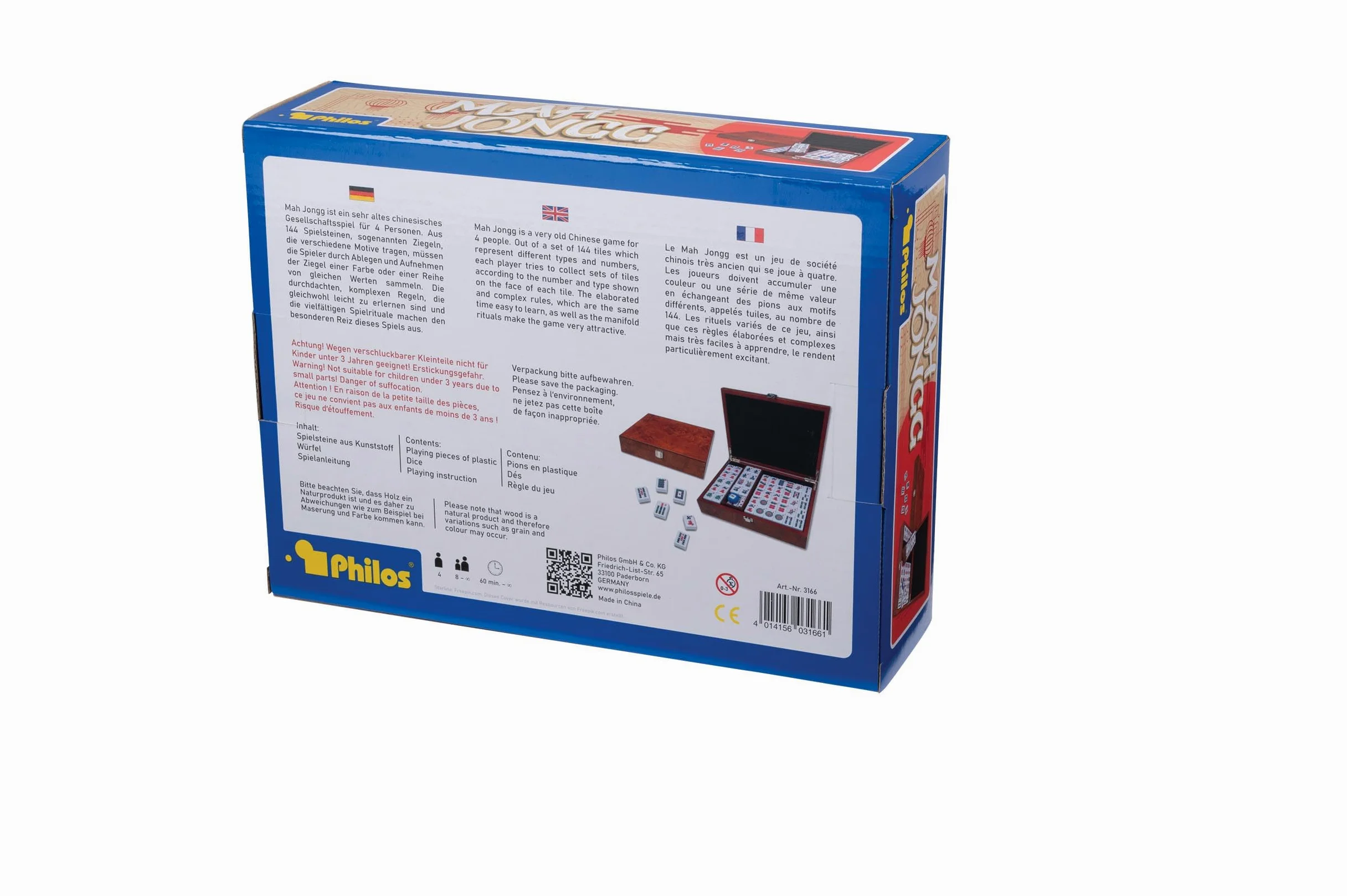 Philos Mah Jong (Mahjong) in Wooden Box