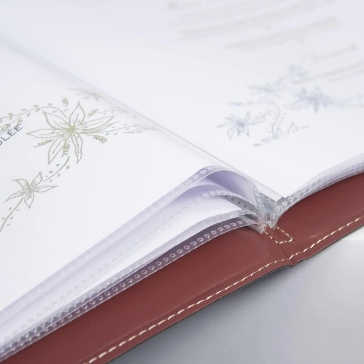 SECURIT Inserts Avec Pochettes Transparentes Doubles A5 Lot de 10 Pour Porte-Menu Carte des Vins Café Bar Restaurant