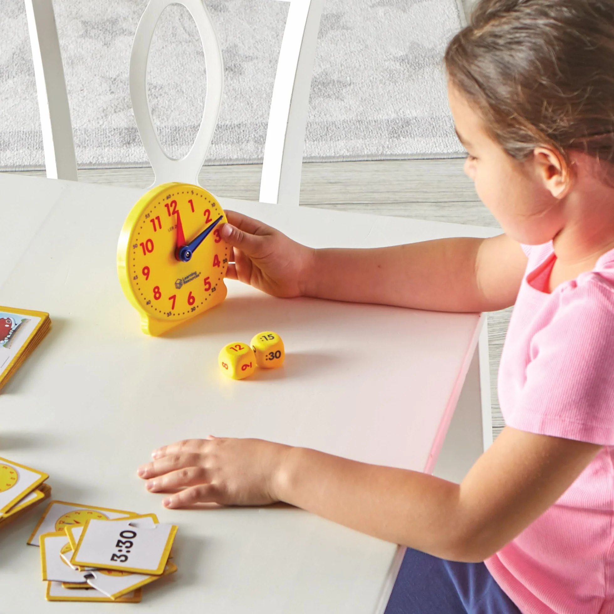 Learning Resources Horloge Éducative Enfant – Kit Lecture Heure Analogique Numérique – Jeu Montessori 5 Ans+