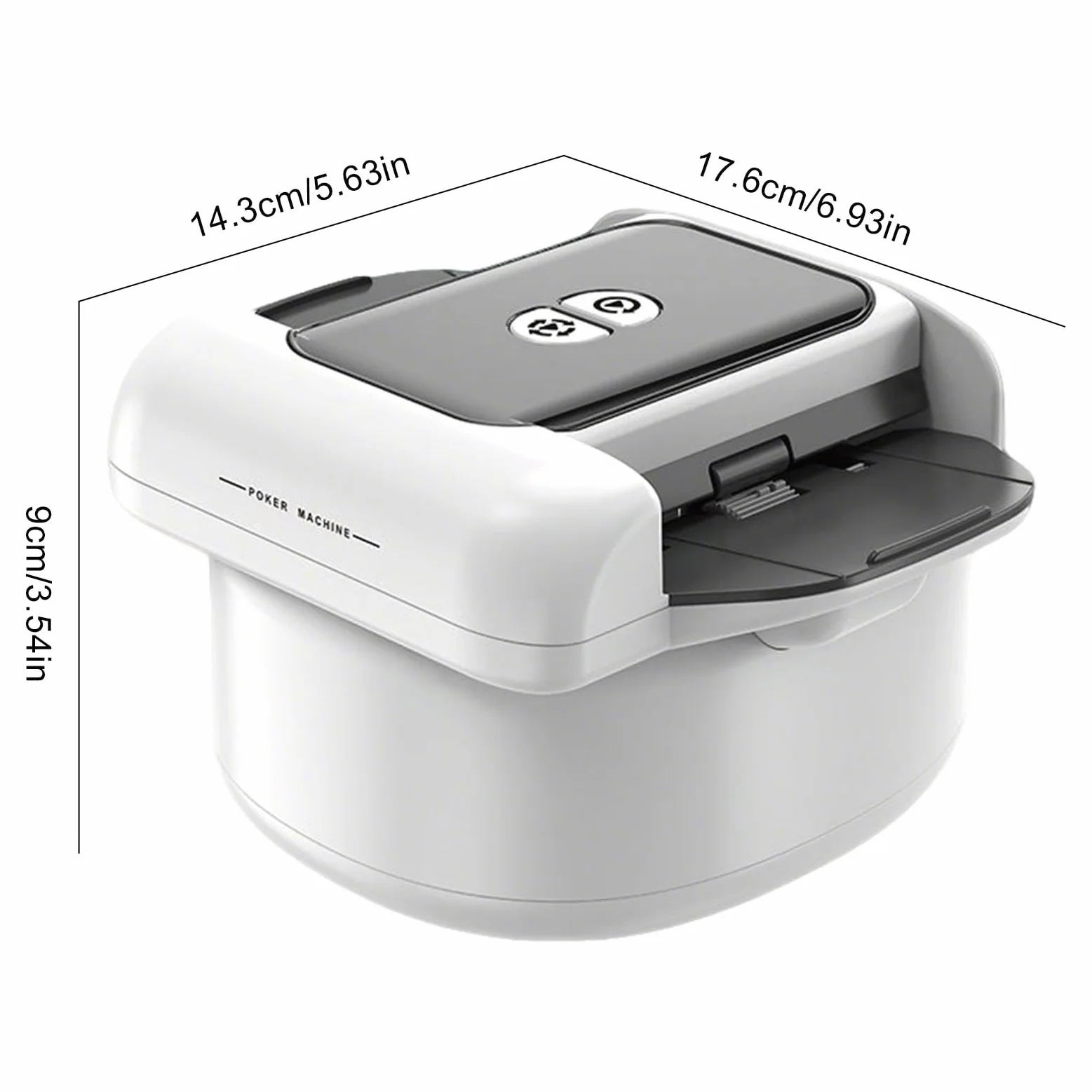 Distributeur Automatique de Cartes Mélangeur de Cartes à pour 1 à 2 Paquets | 2 Modes Silencieux Rechargeable pour x de Société Cartes à Jouer Poker Blackjack