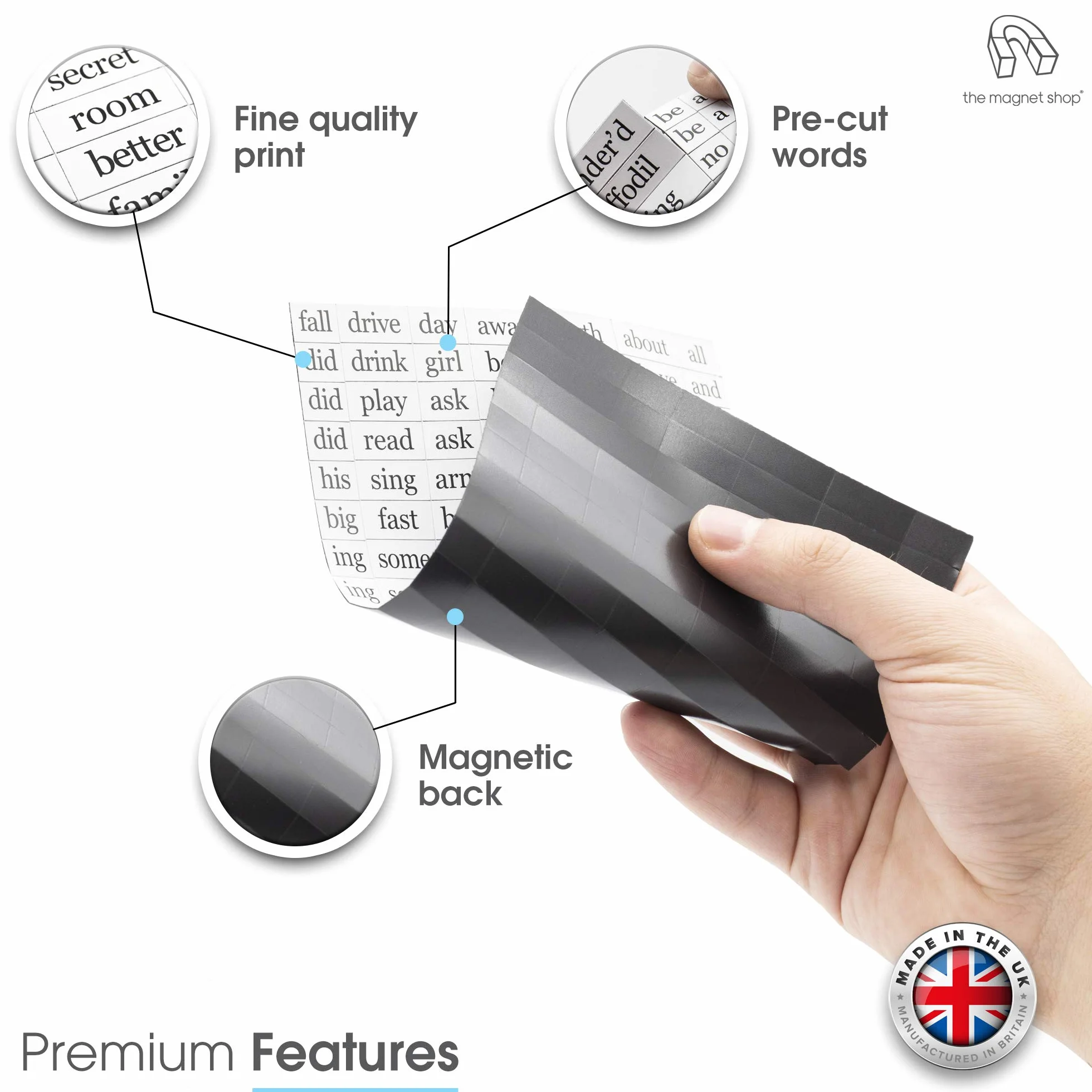 Poésie réfrigérateur magnétique Mots KIT Cadeau Poème Muse Aimant