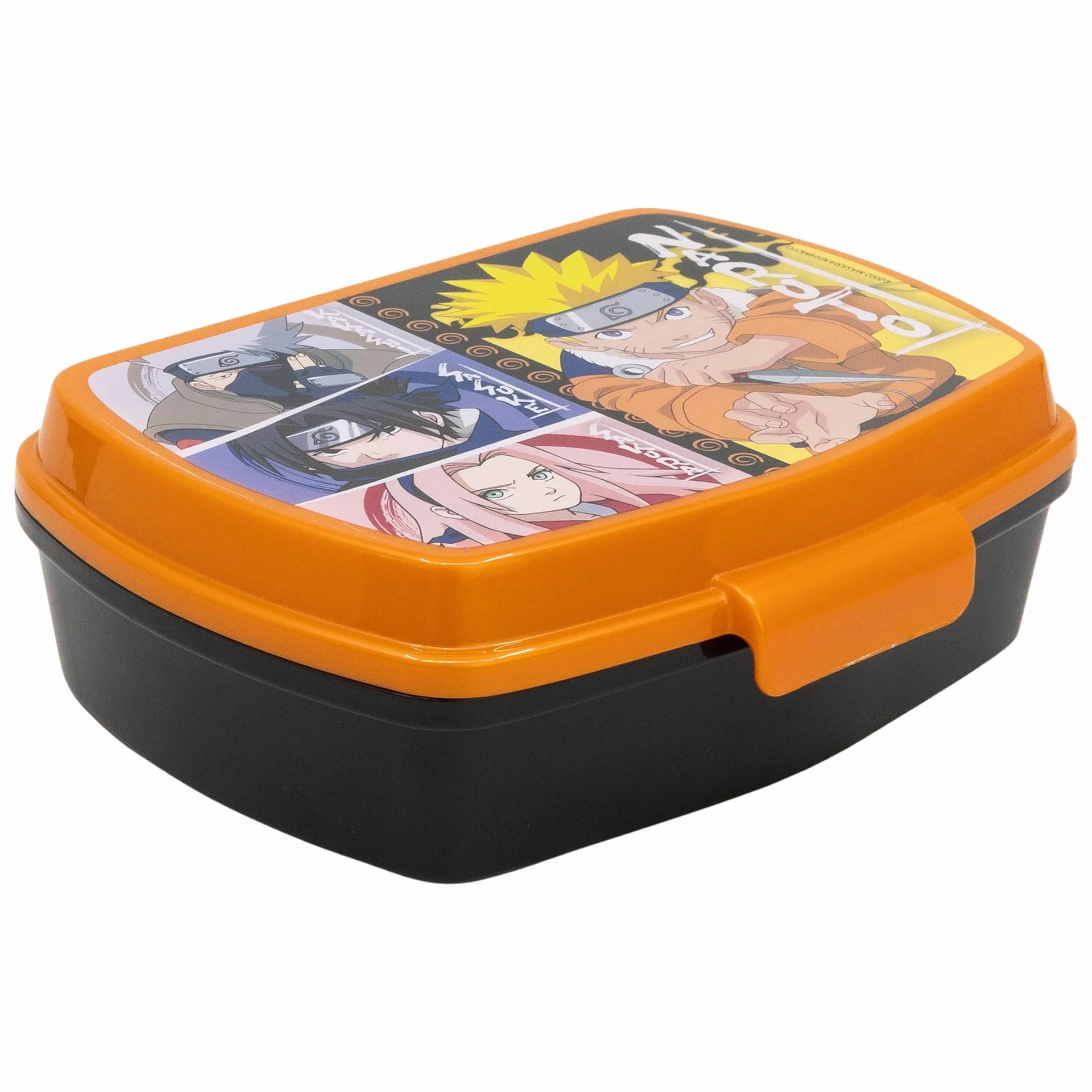 Boîte à Goûter Enfant Naruto, Lunch Box Rectangulaire 1333ml, Sans BPA, Plastique Résistant