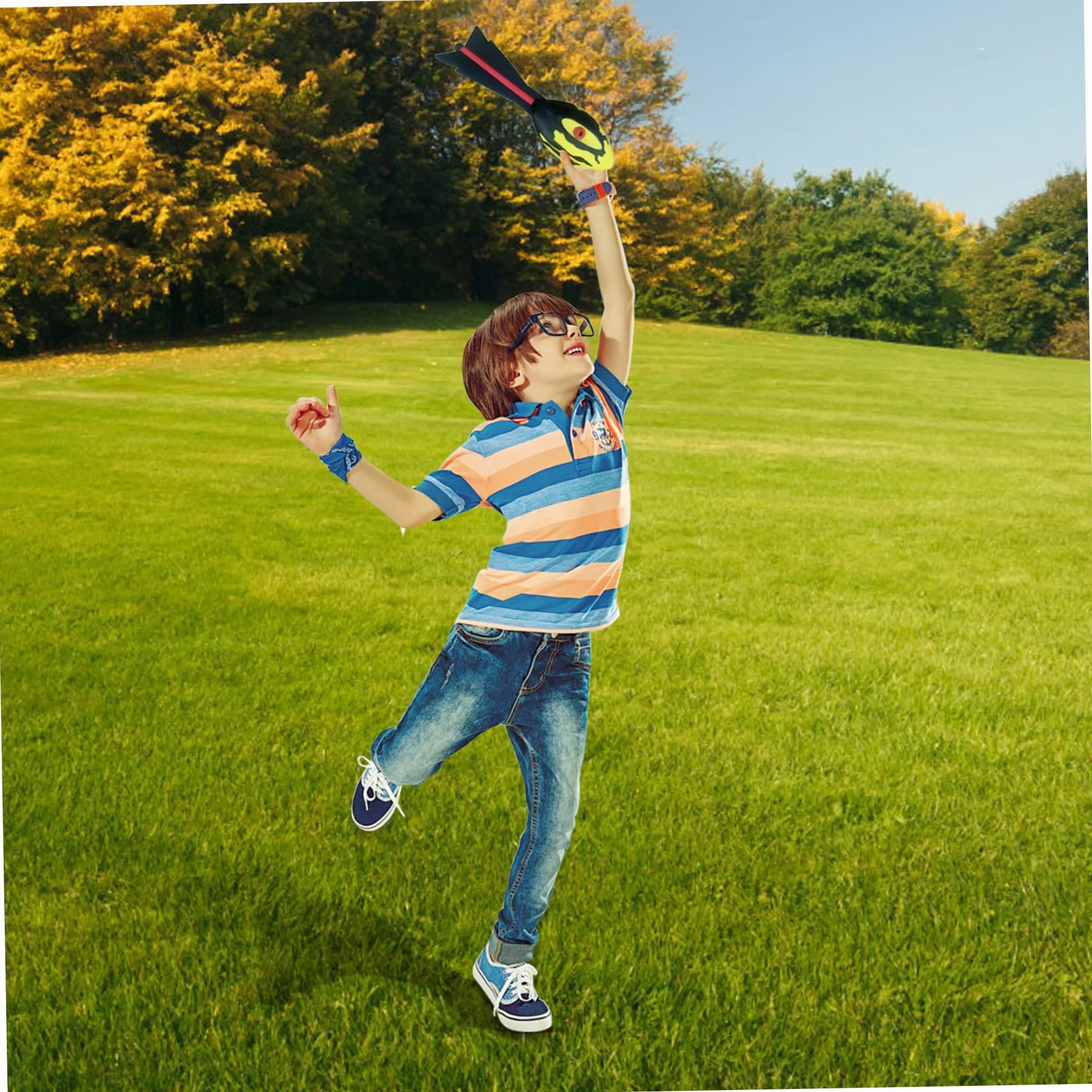 Jouets Fusée PU Mousse Aérodynamique Lancement Longue Distance pour Enfants 2 Ans