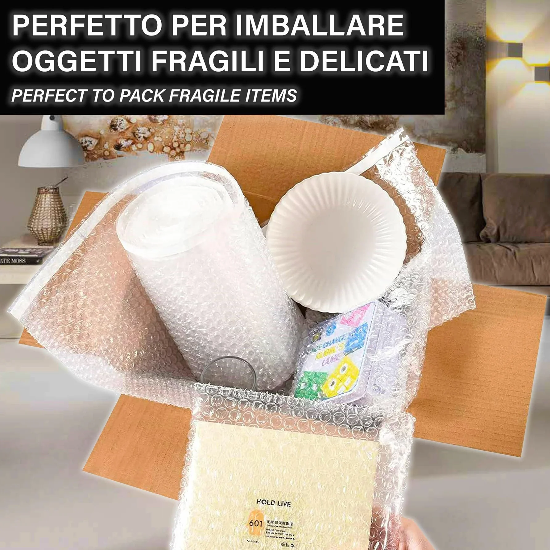 IPEA Rouleau Papier Film à Bulles 20 Mètres x 30 cm Protection Emballage Expédition