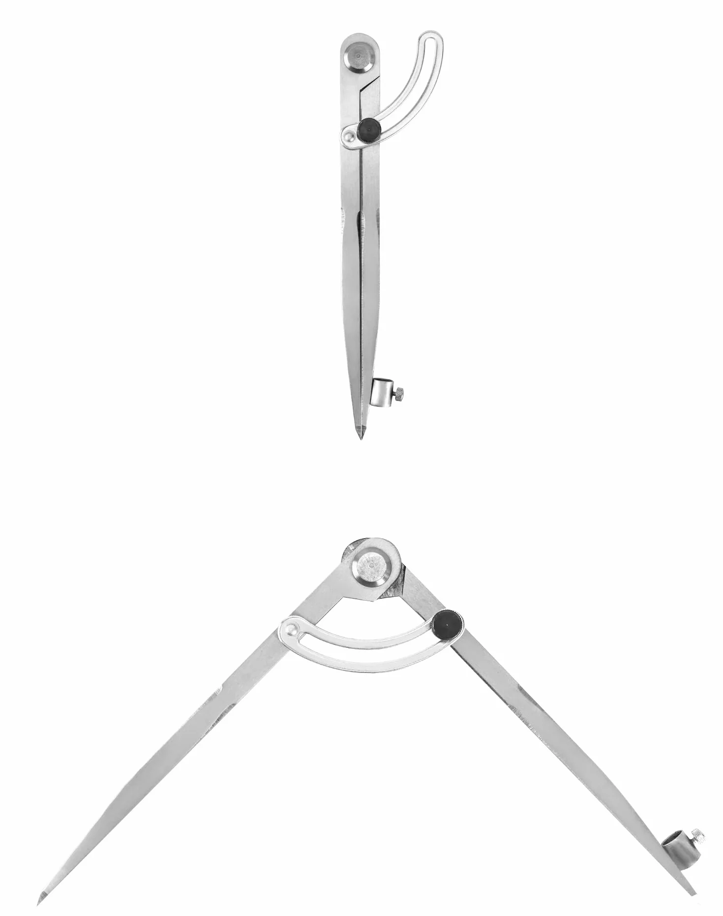 QWORK Compas pointu 200 mm menuisier grand diamètre porte-crayon géométrie dessin