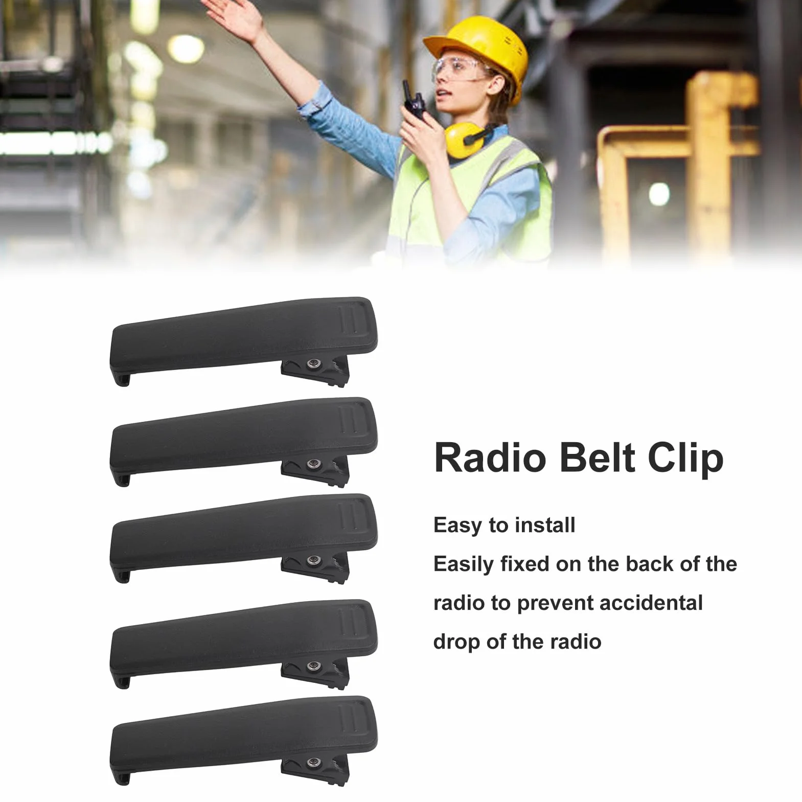 Clip de Ceinture pour Talkie-walkie IC705 ID52E ID51E ID31E IP503H IP100H IP501H BP307 BP290 BP294