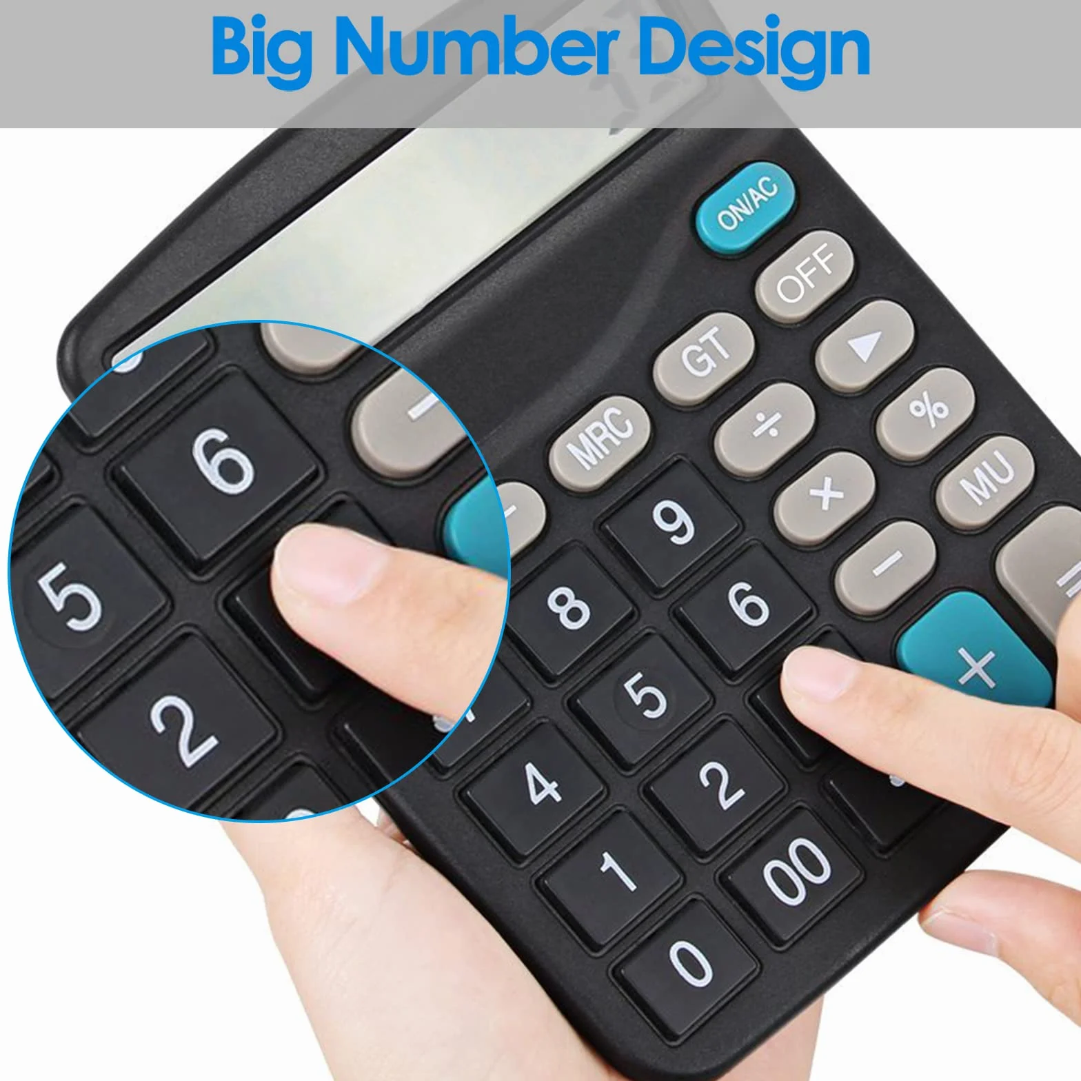 Helect Calculatrice Fonction Standard Bureau Noir