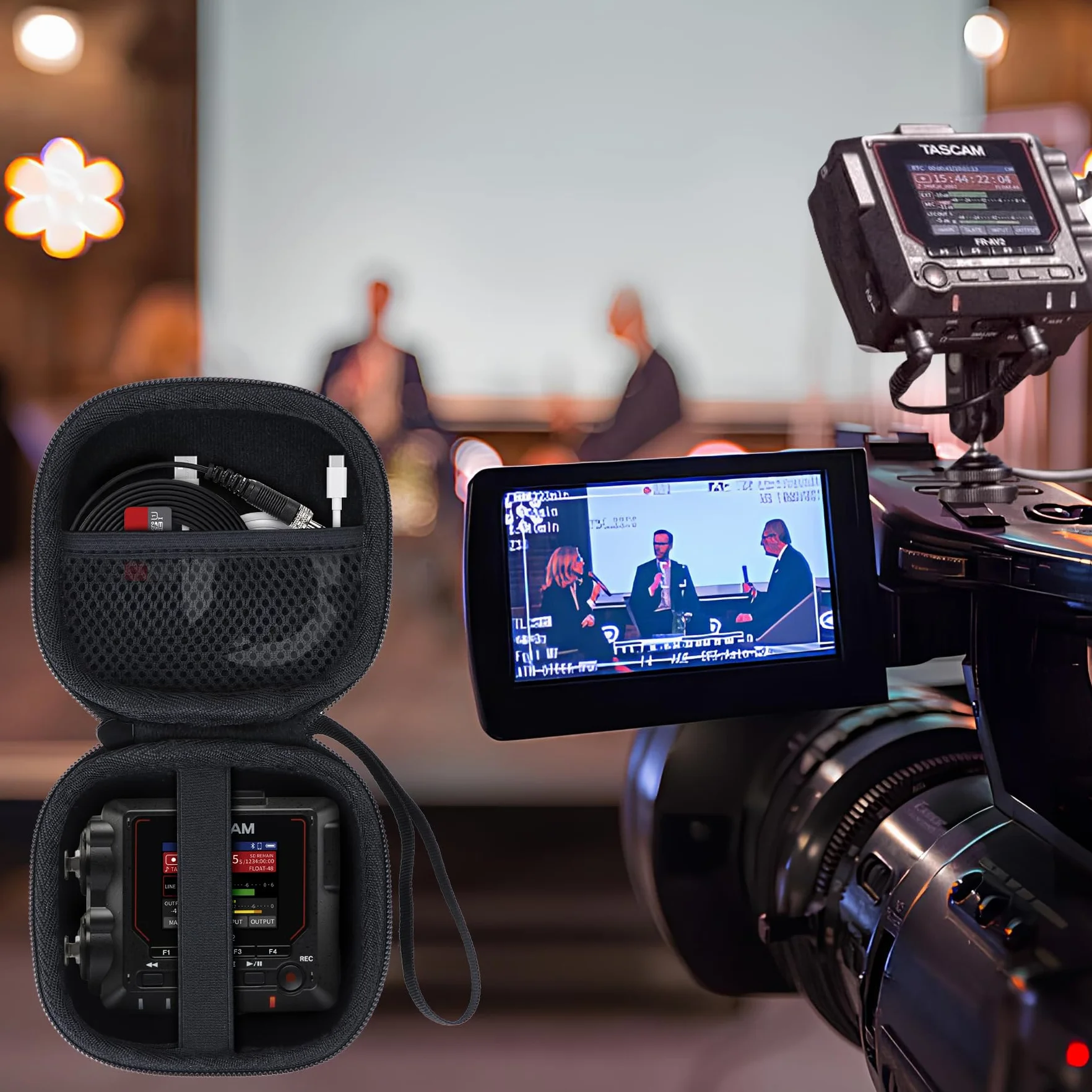 Étui Housse Cas pour TASCAM FR-AV2 Enregistreur