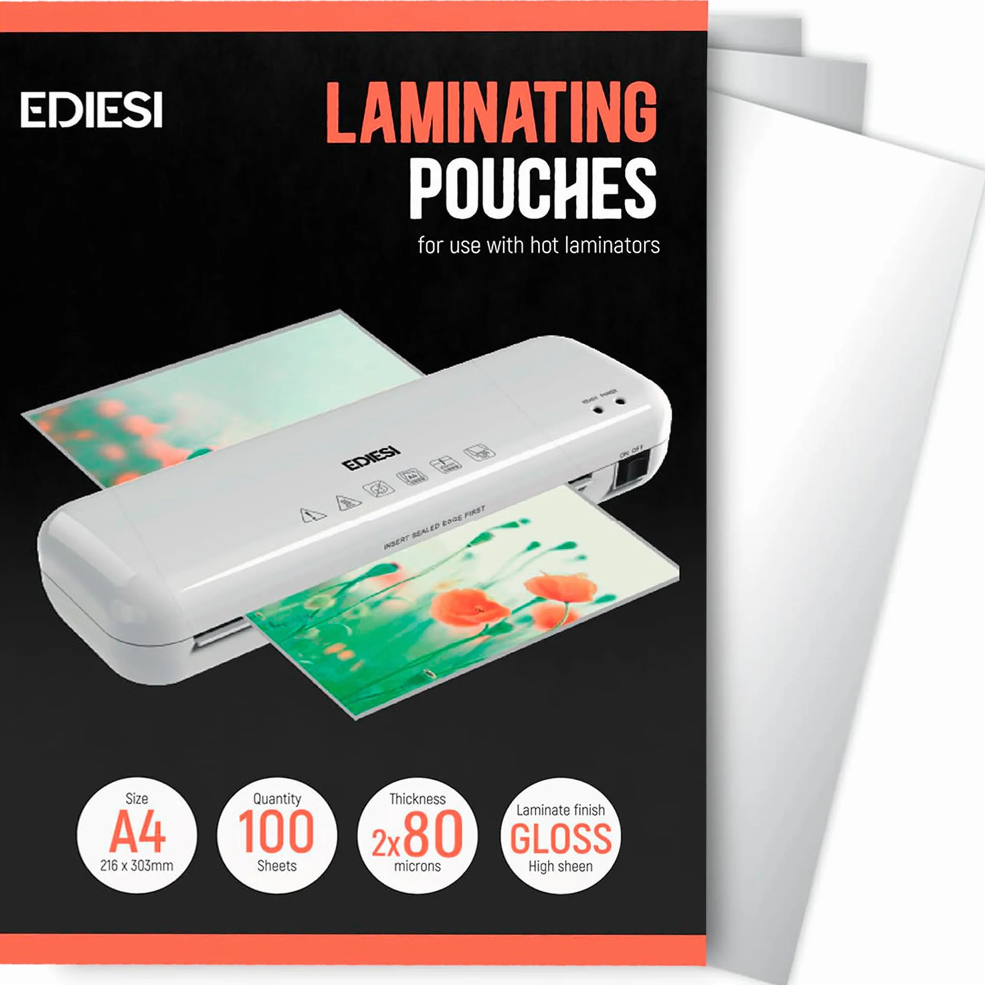 Pochette Plastifieuse A4 100 Pièces Finition Brillante Photos Affiches Loisirs Créatifs