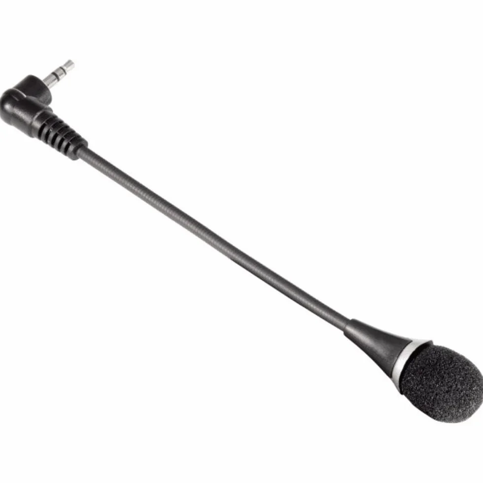 Hama Microphone Jack 3,5mm Col de cigne Noir