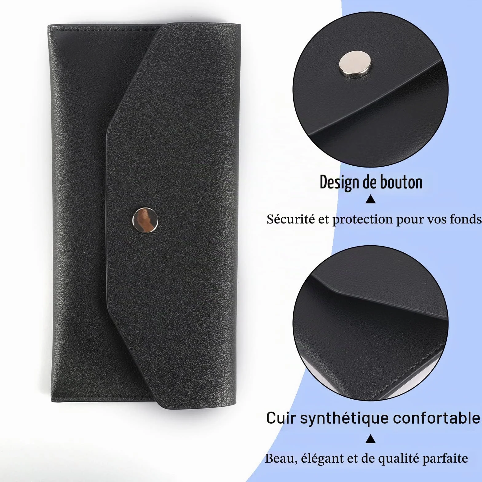 Lot de 11 Enveloppes pour Espèces, Portefeuille de Trésorerie, Planificateur Budgétaire, Classeur en Cuir Synthétique