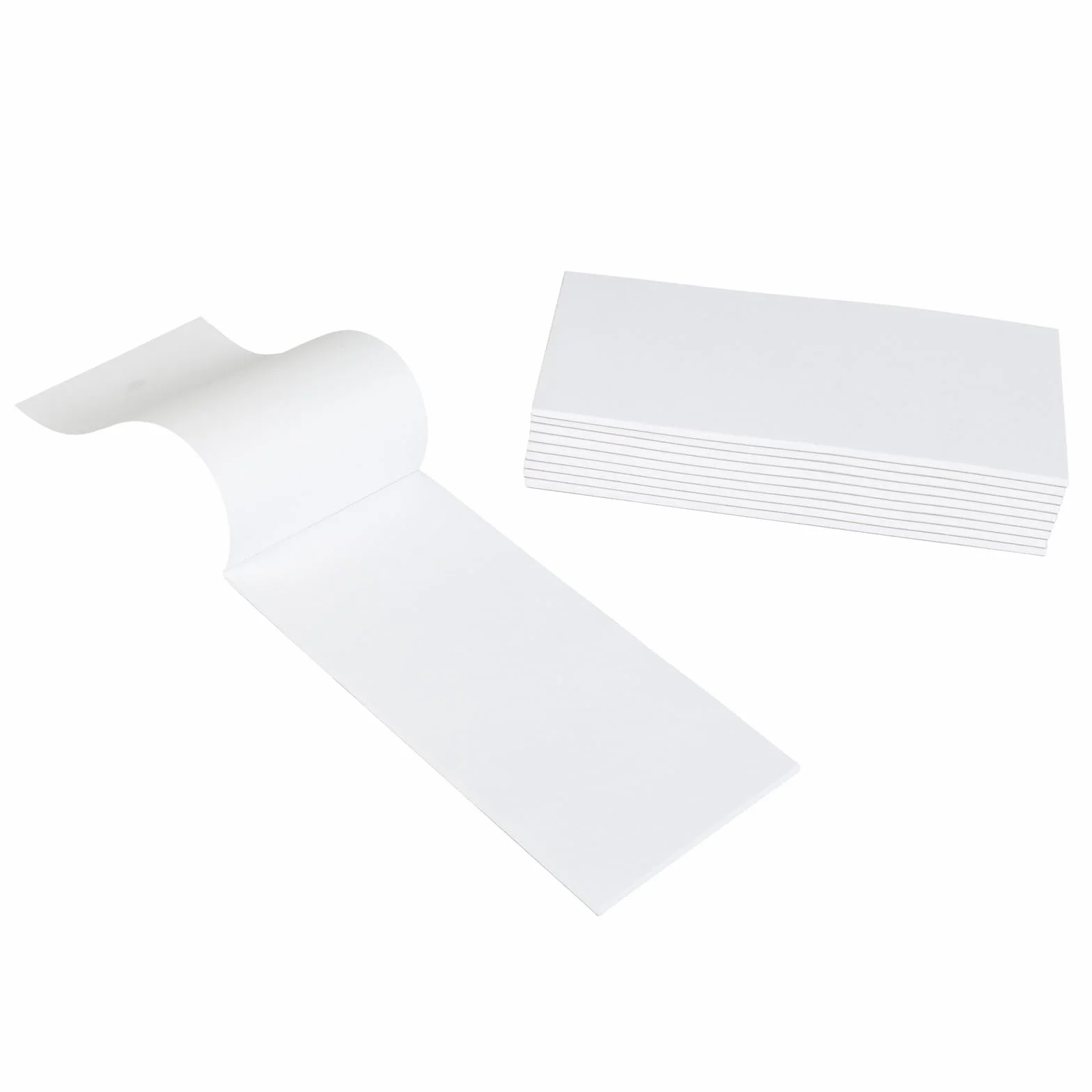 Idena Blocs de serveur 10 pièces 50 feuilles 7 x 15 cm papier 70 g/m² vierge collé en haut
