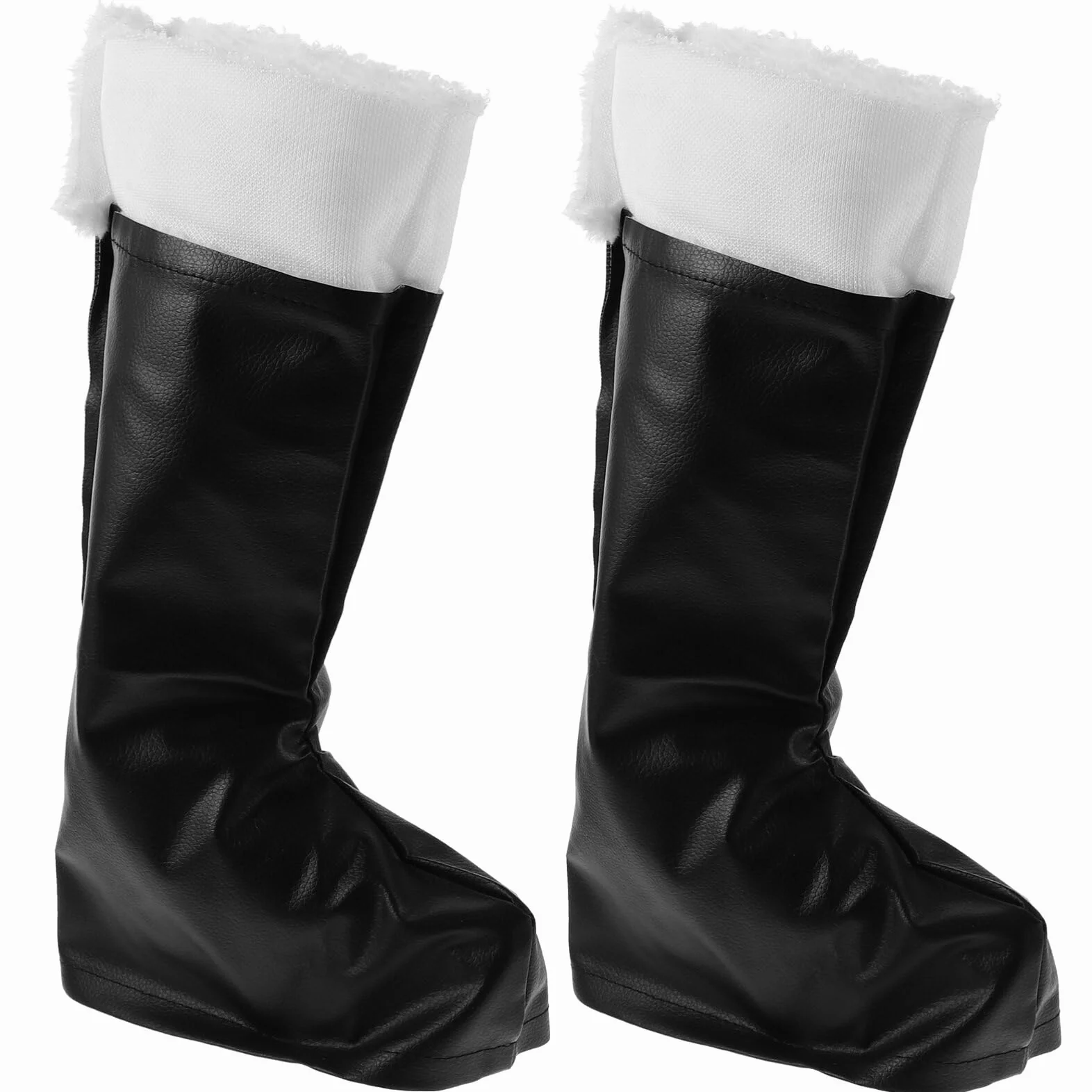ABOOFAN Costume de Botte de Père Noël Halloween Cosplay Couverture de Bottes Poignets