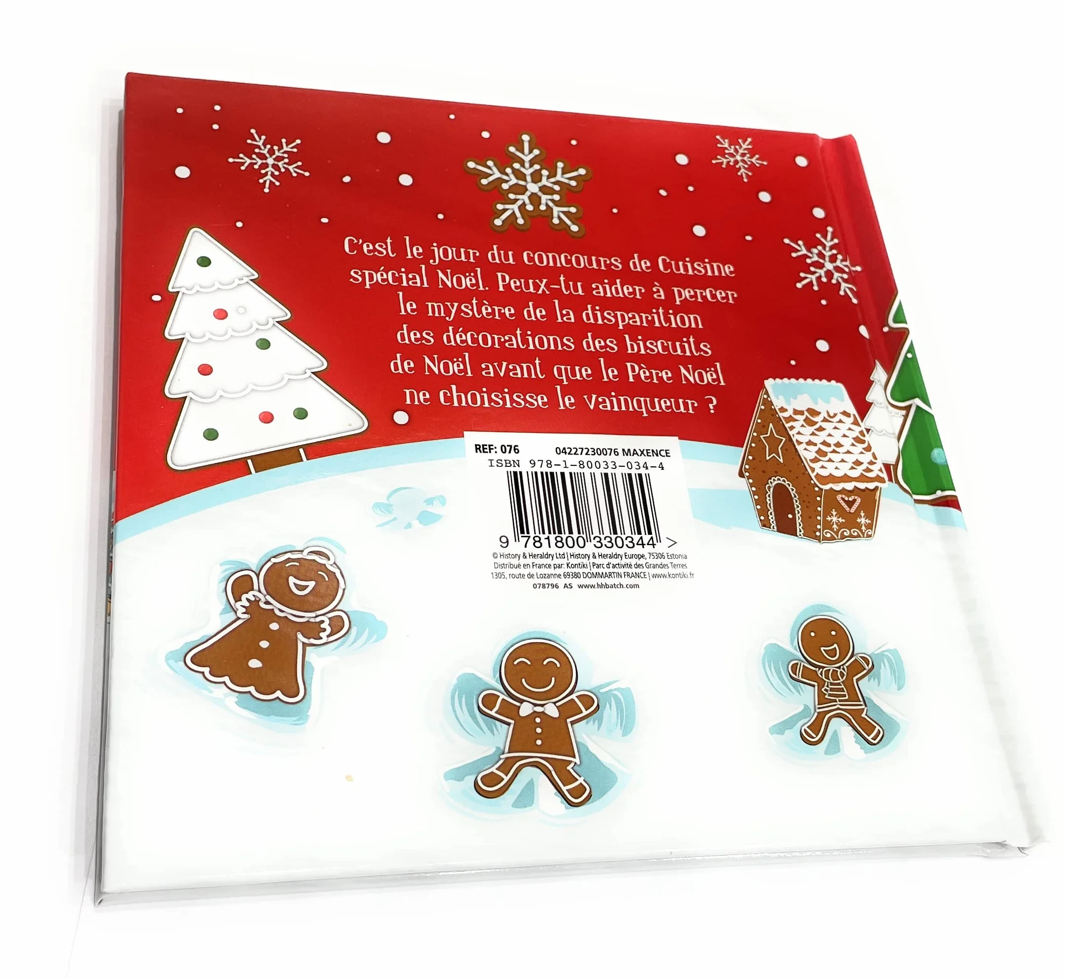 Livre de Noël personnalisé Maxence à la rescousse 15x15cm