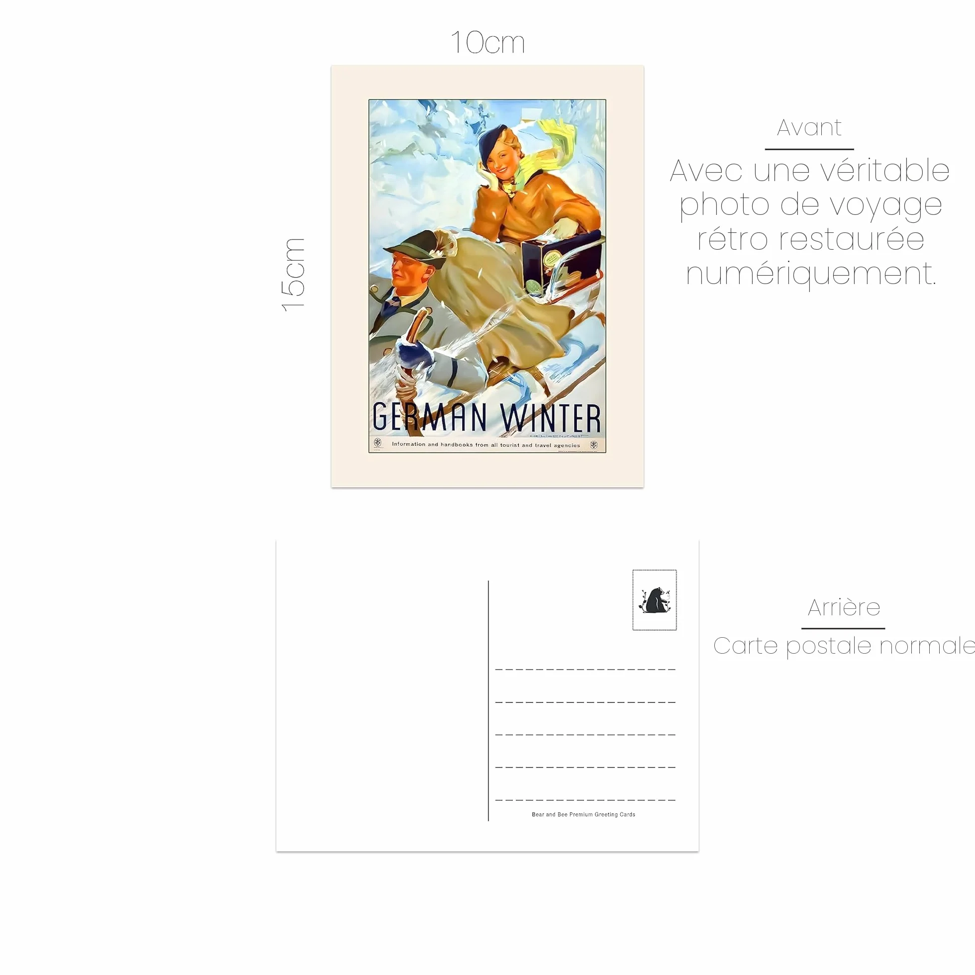 Lot de 40 cartes postales de voyage anciennes destinations populaires Multipack