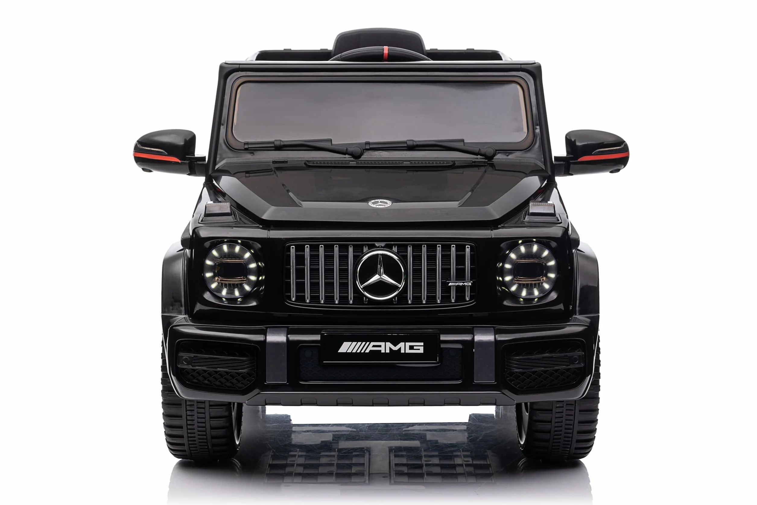 Voiture Électrique Enfant Mercedes G63 AMG 12V Télécommande 2+1 Vitesses Klaxon LED Musique USB Noir