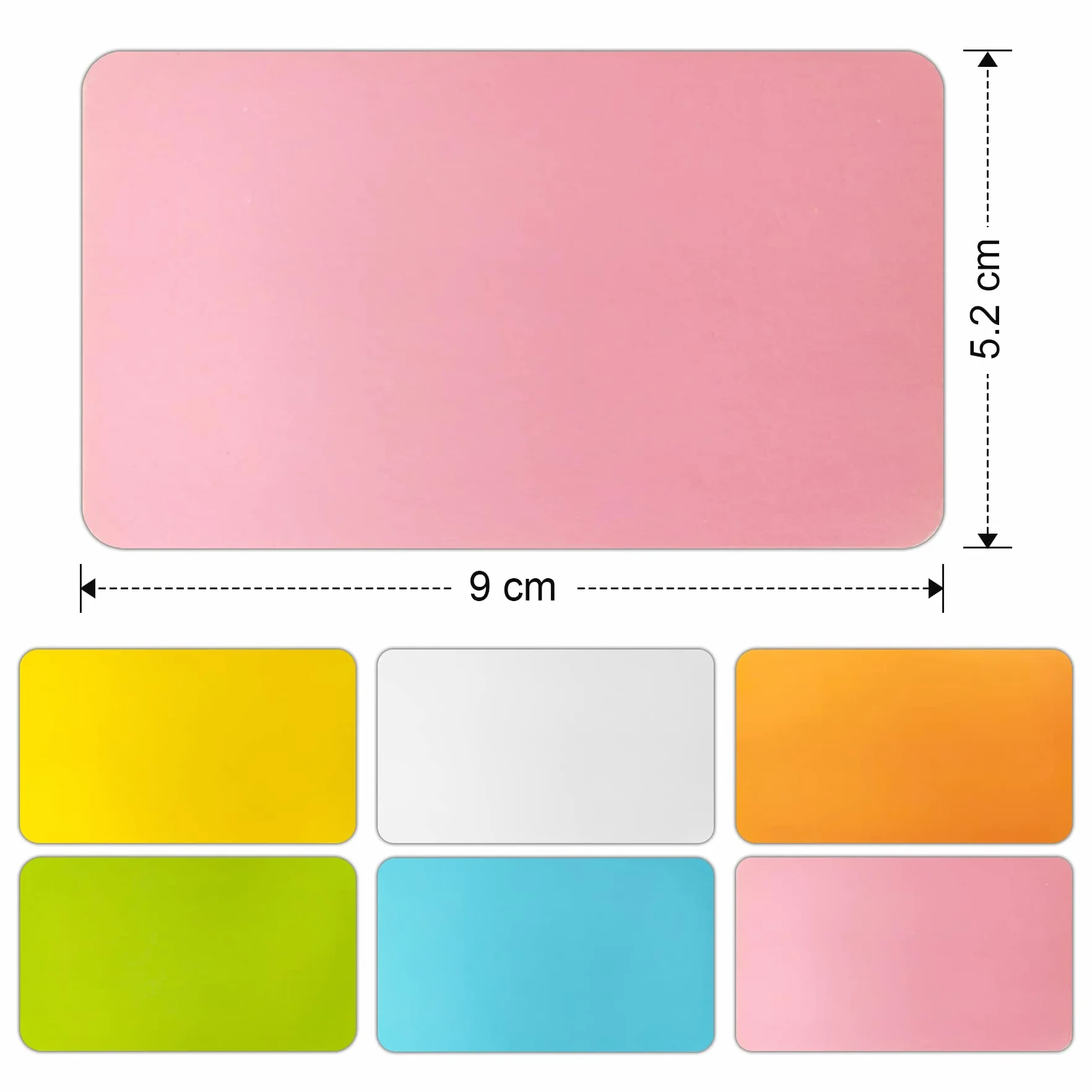 Lot de 200 cartes vierges en papier kraft 6 couleurs cartes de visite mémoire