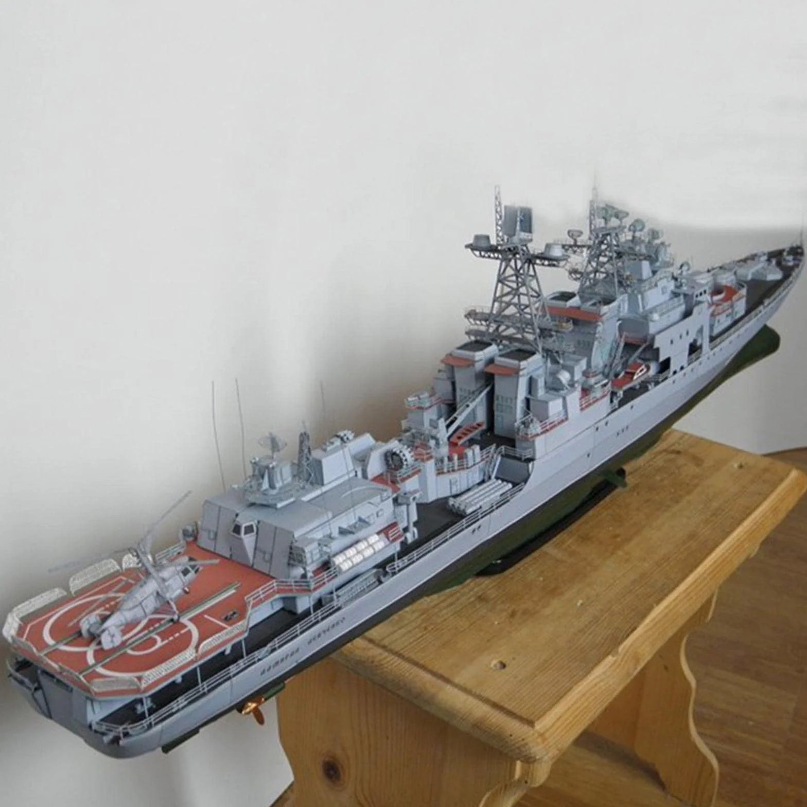 Maquette Navire Levchenko Échelle 1/200 Papier Décoration Intérieure