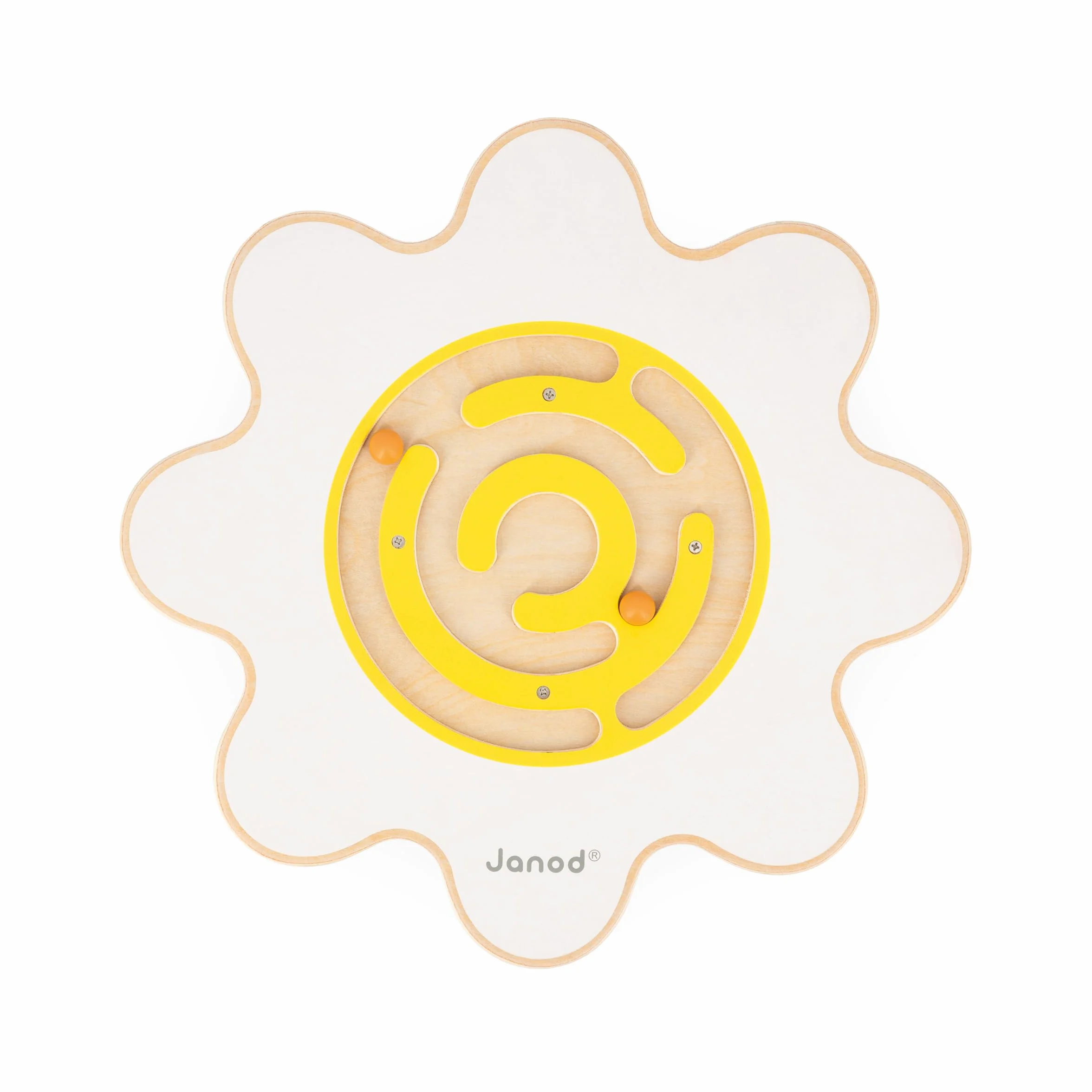 Janod Planche d'Équilibre Fleur Sweet Cocoon Jouet en Bois FSC Développe Équilibre et Concentration Enfant dès 5 Ans