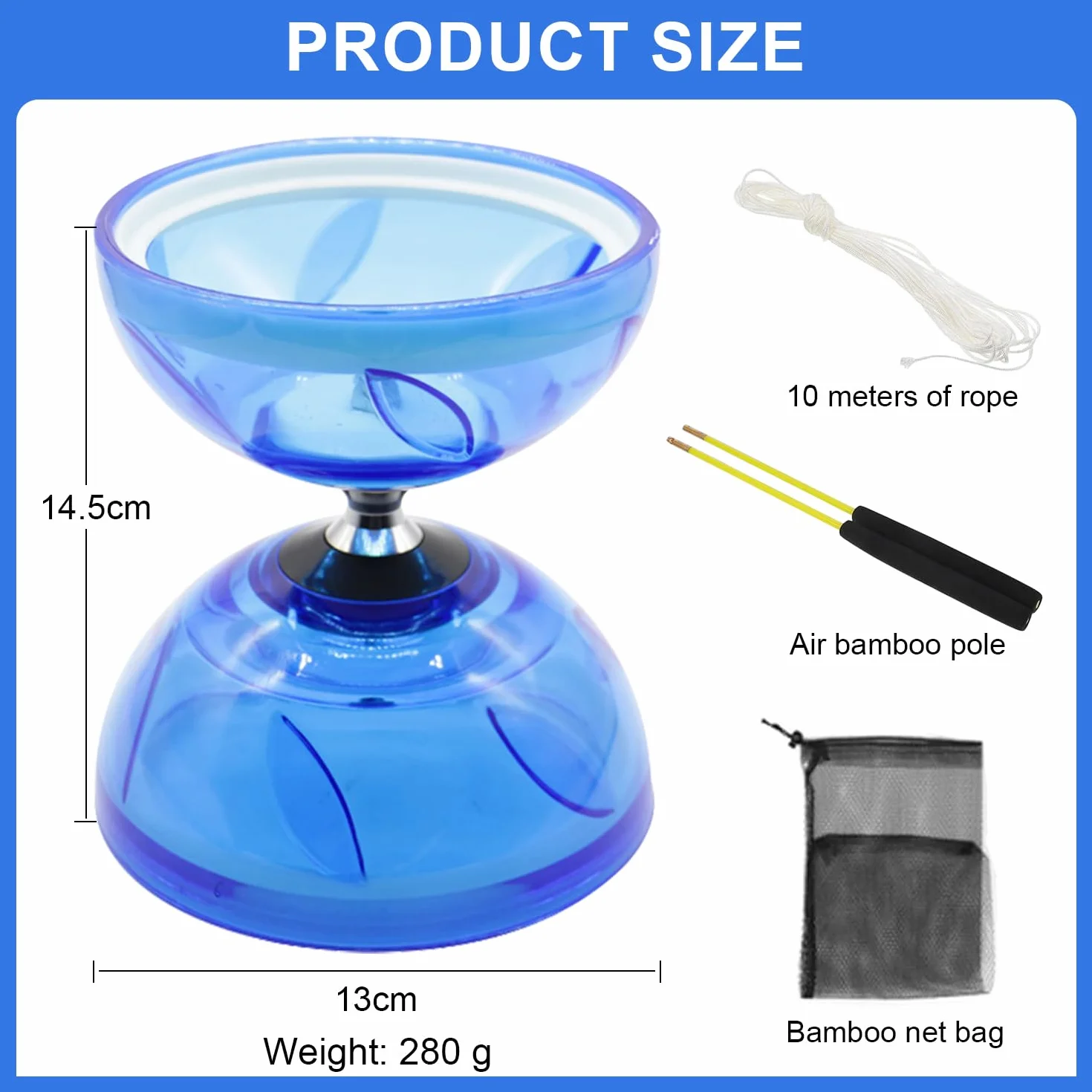 Jeu de Jonglerie Diabolo d'équilibre extérieur ø 12 cm