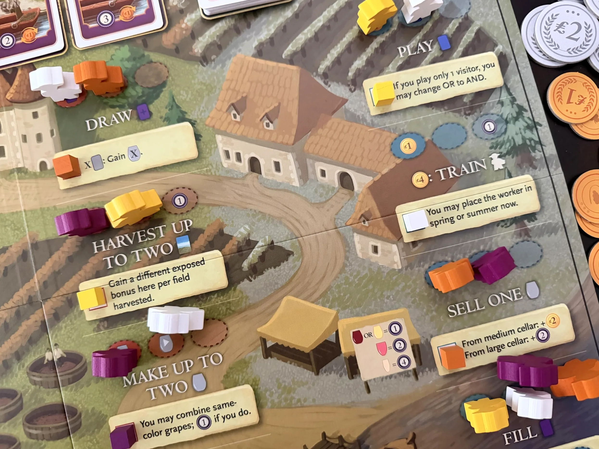 Stonemaier Games: Viticulture : Bordeaux Expansion par Jamey Stegmaier | Un nouveau plateau avec des graphismes, une disposition et un nouveau mécanisme mis à jour | Ajouter à la viticulture | 1 à 6