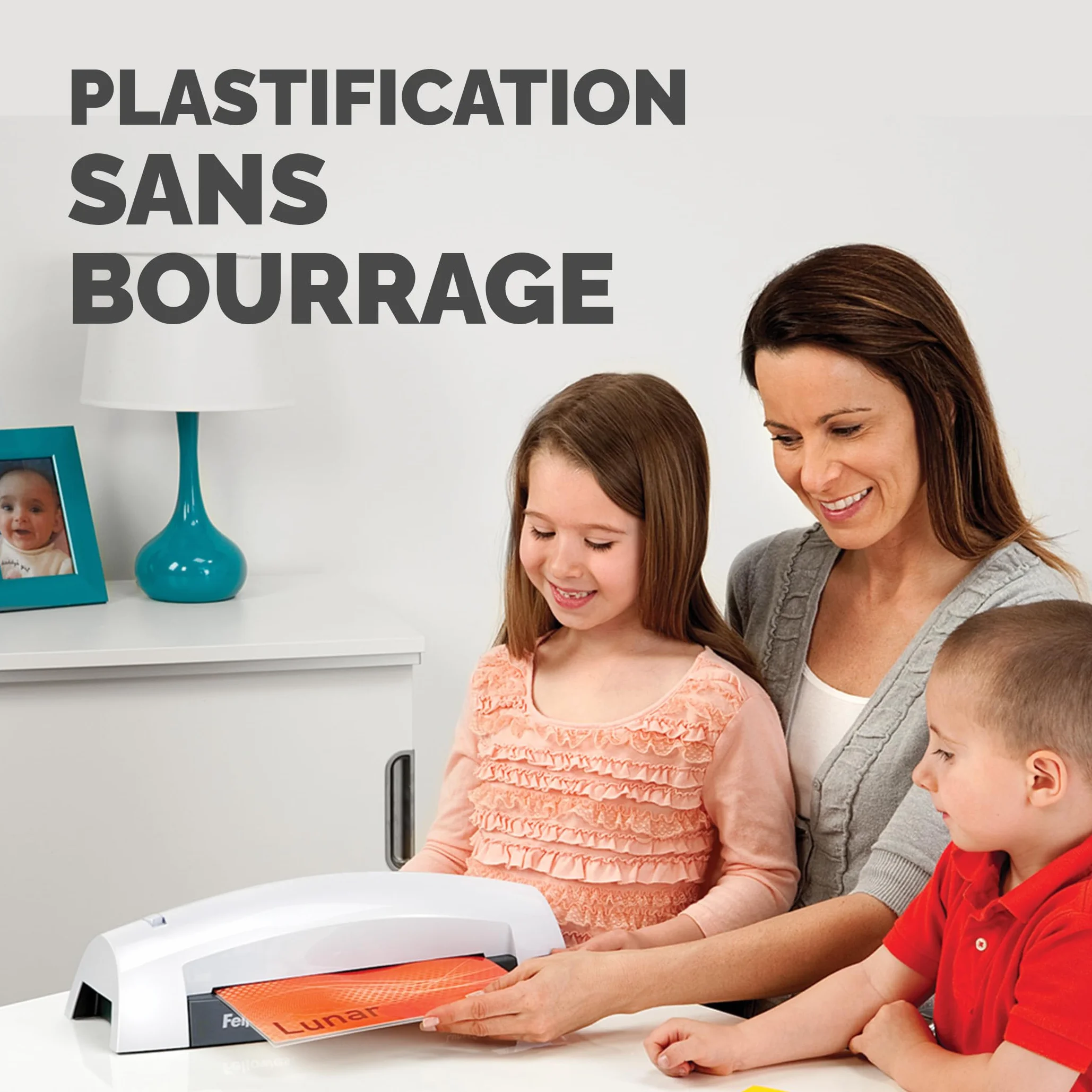 Fellowes Plastifieuse Lunar A4 30cm/min 80-125 microns gris/blanc