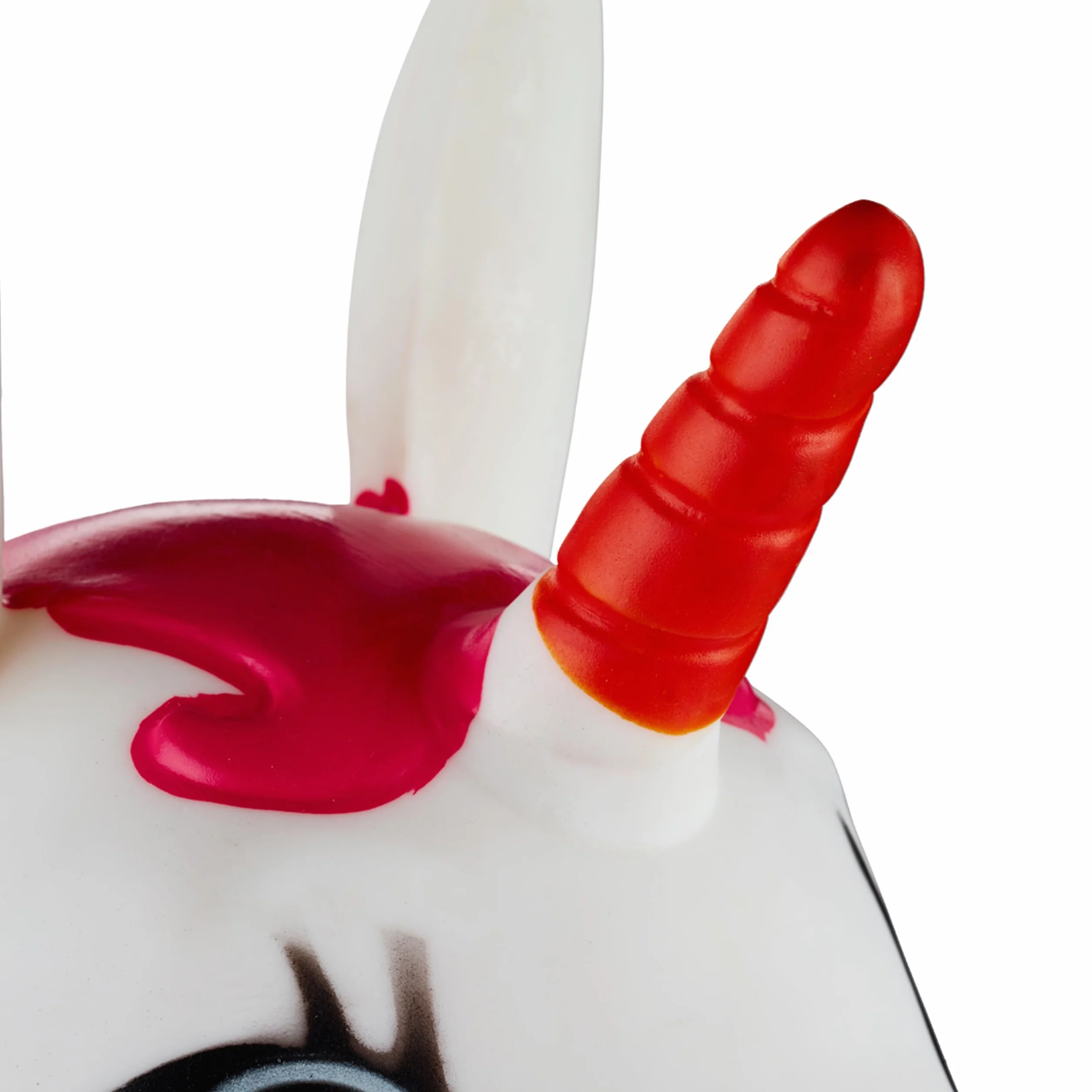 Relaxdays Animal Sauteur en Forme de Licorne, Charge Max. 50 kg, sans BPA, Pompe à air, Blanc