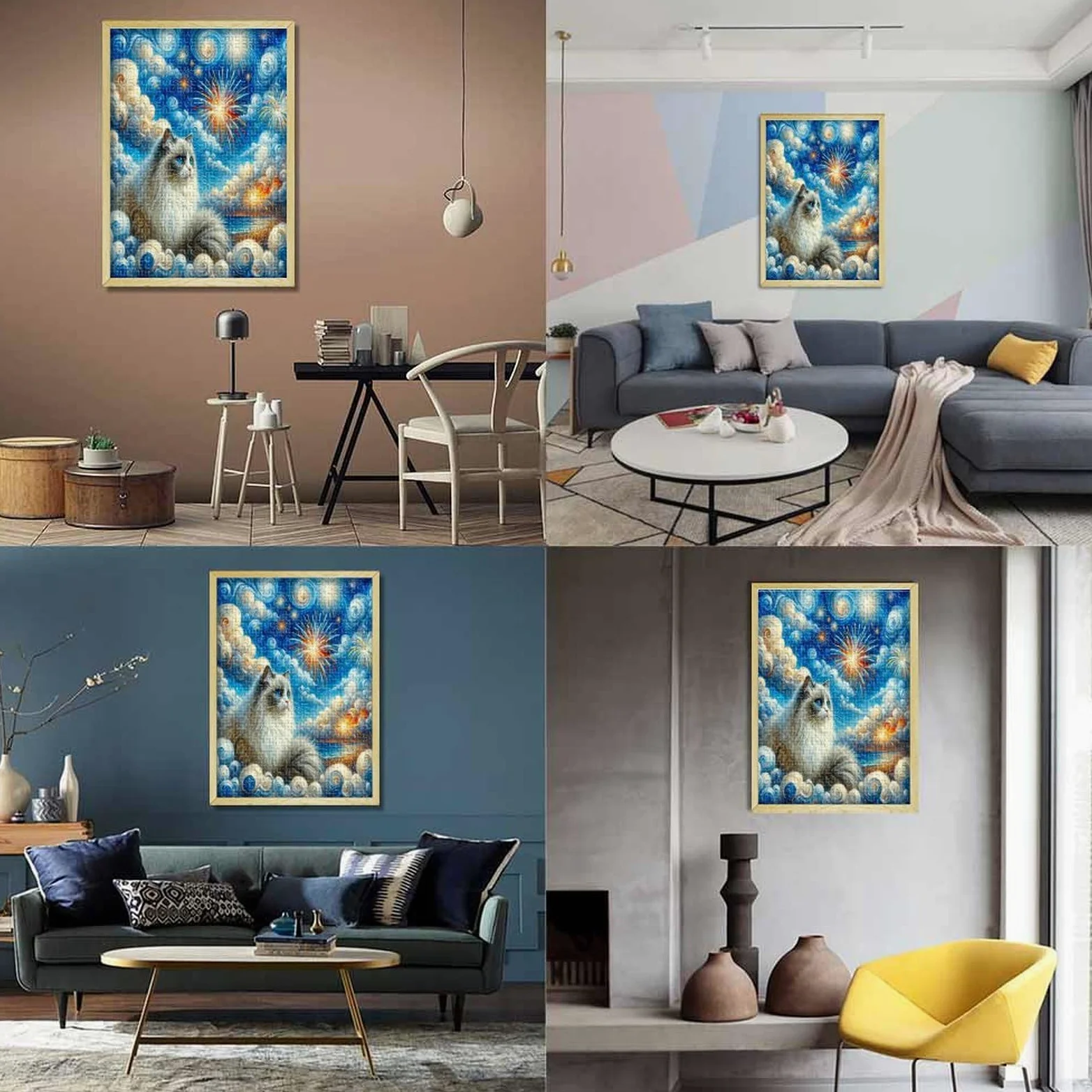 Mignon Le Chat Puzzle 1000 Pièces Adultes - Puzzle Adulte 1000 Pièces - Puzzle À Impression De Haute Qualité - Puzzle Art 1000pcs (75x50cm)