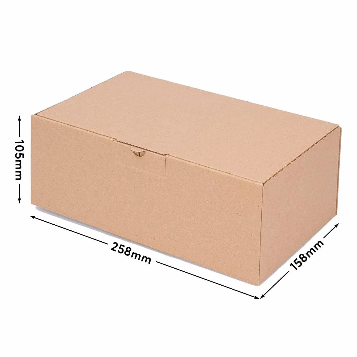 Boîtes pliantes carton 250 x 150 x 100 mm marron WP 30 emballage 100 pièces