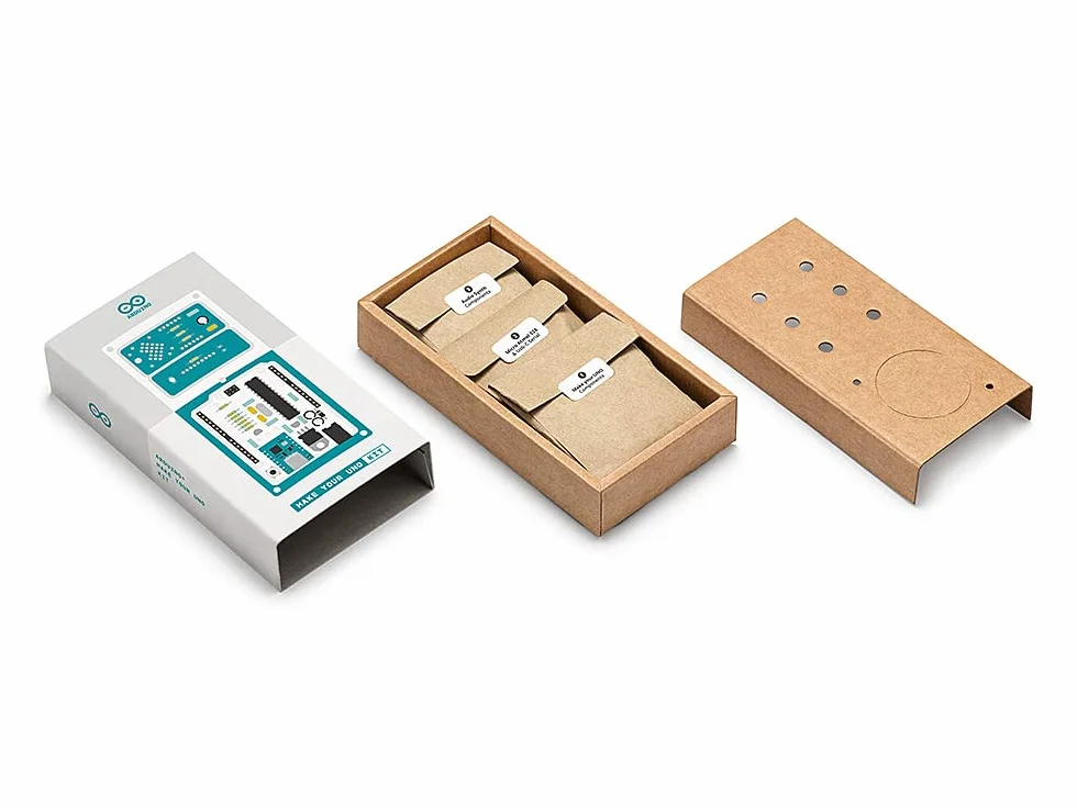 Arduino Make Your UNO Kit AKX00037 - Kit DIY pour Carte Arduino UNO, Apprentissage Électronique Programmation