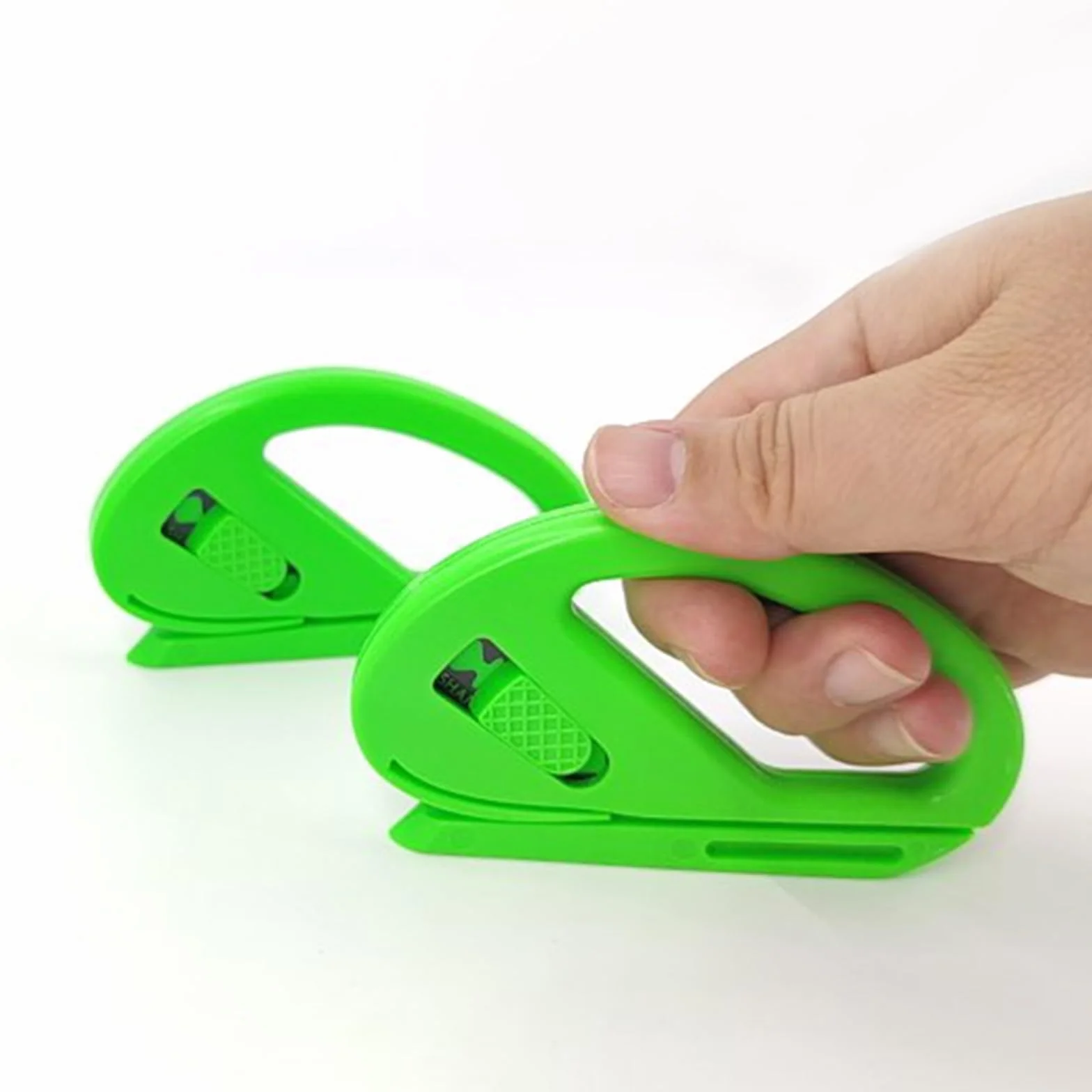 Coupe-papier cadeau coulissant vert Lot de 2, découpe papier d'emballage