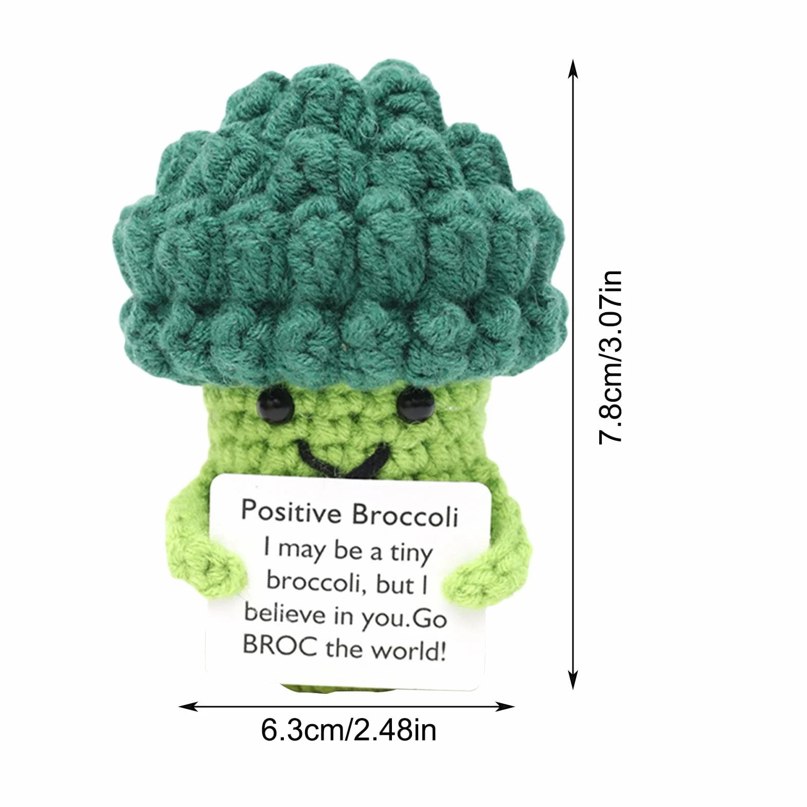 Positive Motivante Brocoli Jouet Déco Bureau Étudiant Enseignant Infirmier Anniversaire Noël