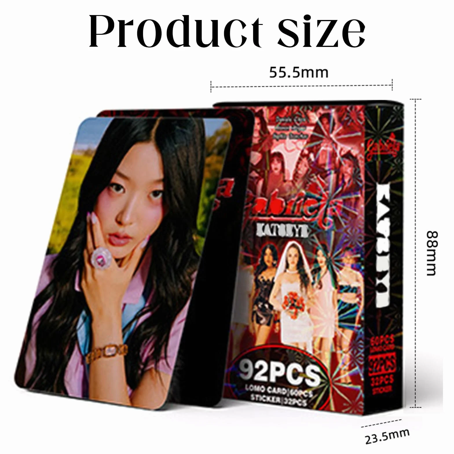 Photocard Katsseye, 60 Cartes 32 Autocollant, Lomo Cartes et Stickers, Collectionner Pour Fans